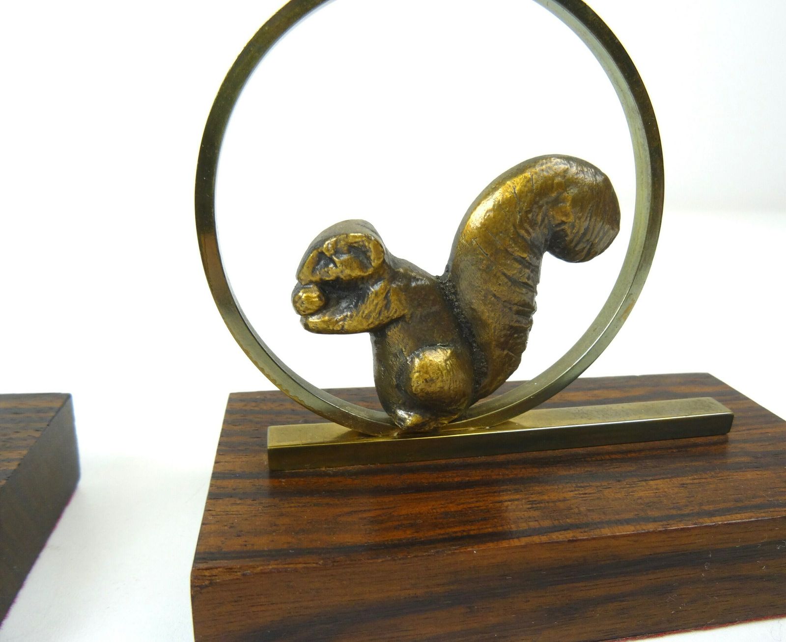 Rare Lovely Art Deco Bronze Squirrels Bookends photo furniture