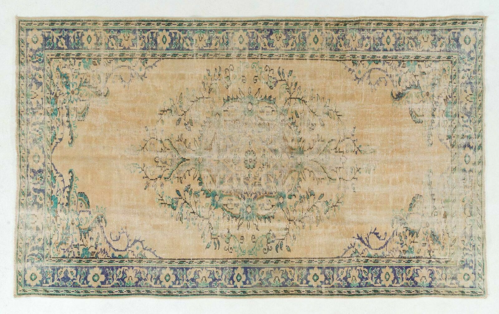 6.3x10.4 Ft Fine Hand Knotted Central Anatolian Turkish Area Rug photo 605.0