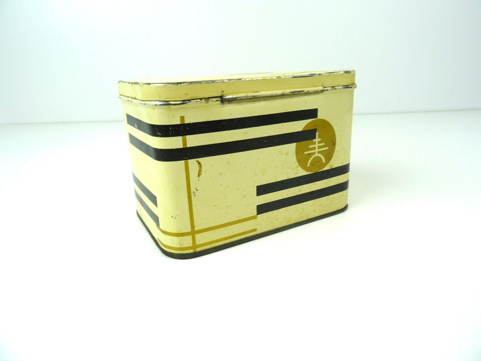 Zeldzame Bauhaus Suprematism Art Deco Blikken Doos photo for sale