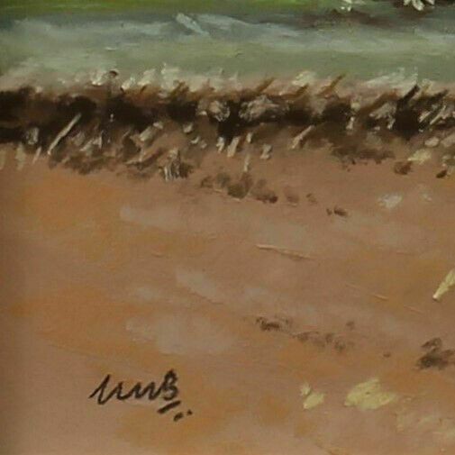 Gouache By Maurice J Bush. Titled "Across The Slope" photo for sale