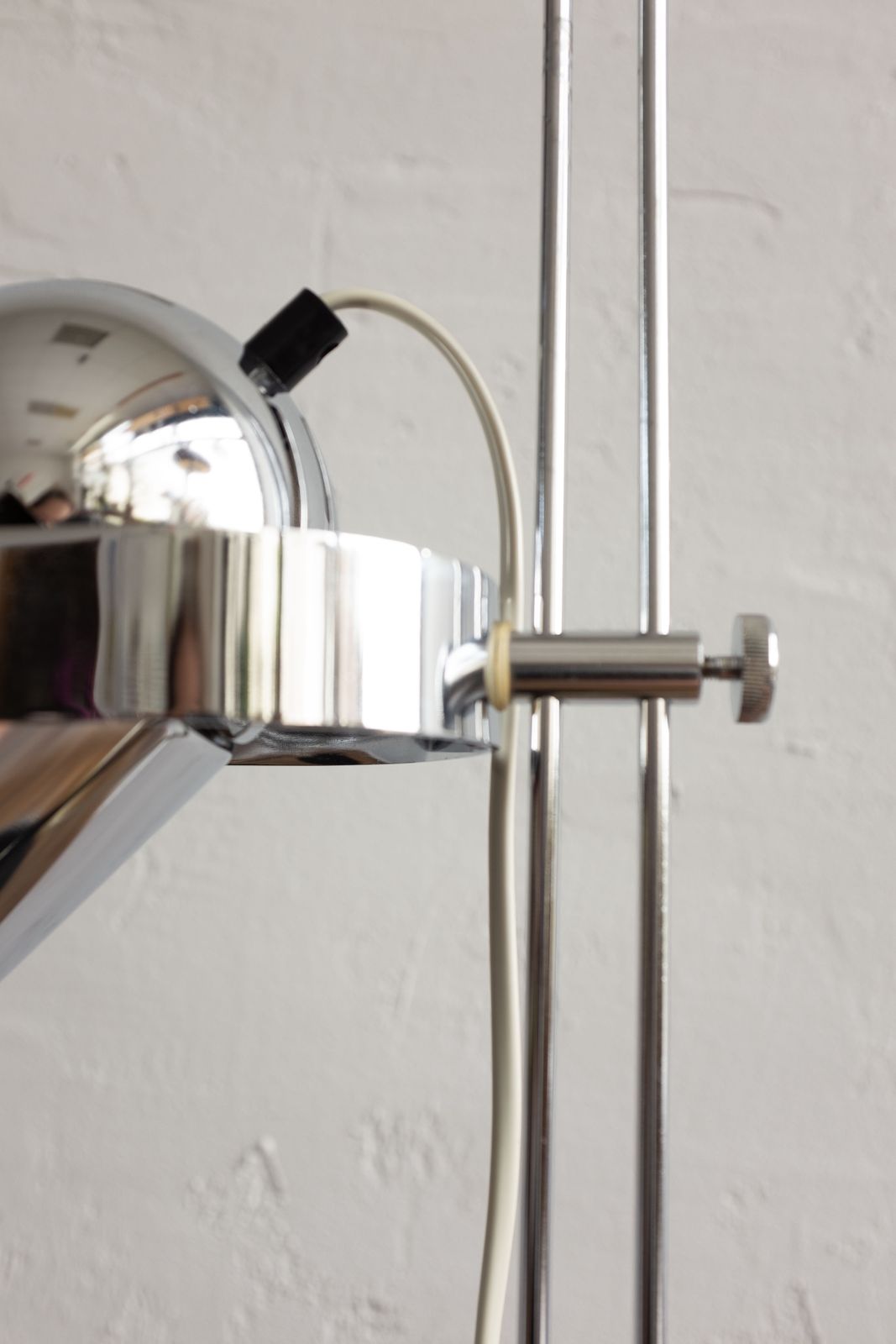 Space Age Czech Silver Table Lamp By Stanislav Indra For Lidokov, 1970s photo buy