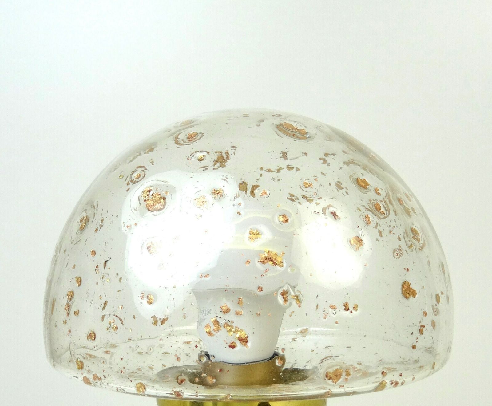 Beautiful Mid Century Teak Brass Glass Mushroom Desk Lamp By Temde photo furniture