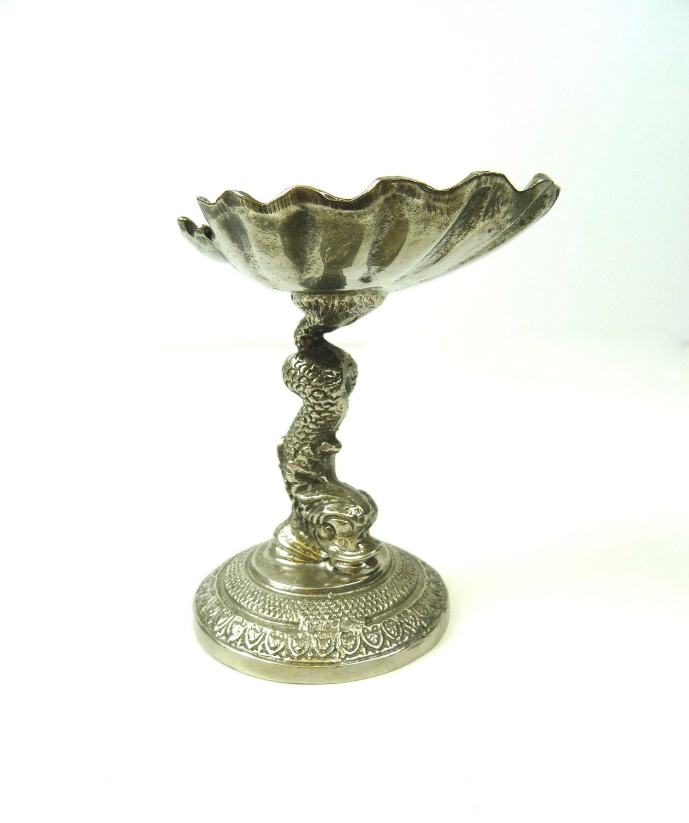 Rare Original Antique Soap Dish Shell Shape On Sea Creature Foot Art Nouveau France 1900 photo vintage