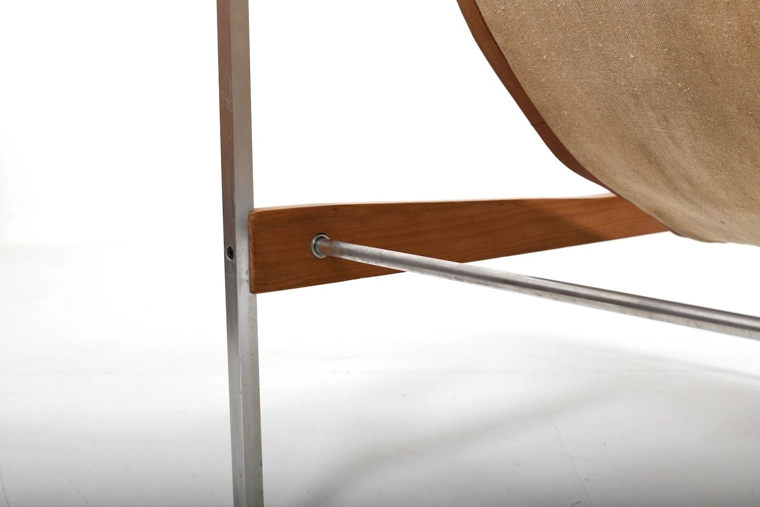 Furniture Grand Leather Lounge Chair 'Bequem' By Stig Poulsson C.1970 photo