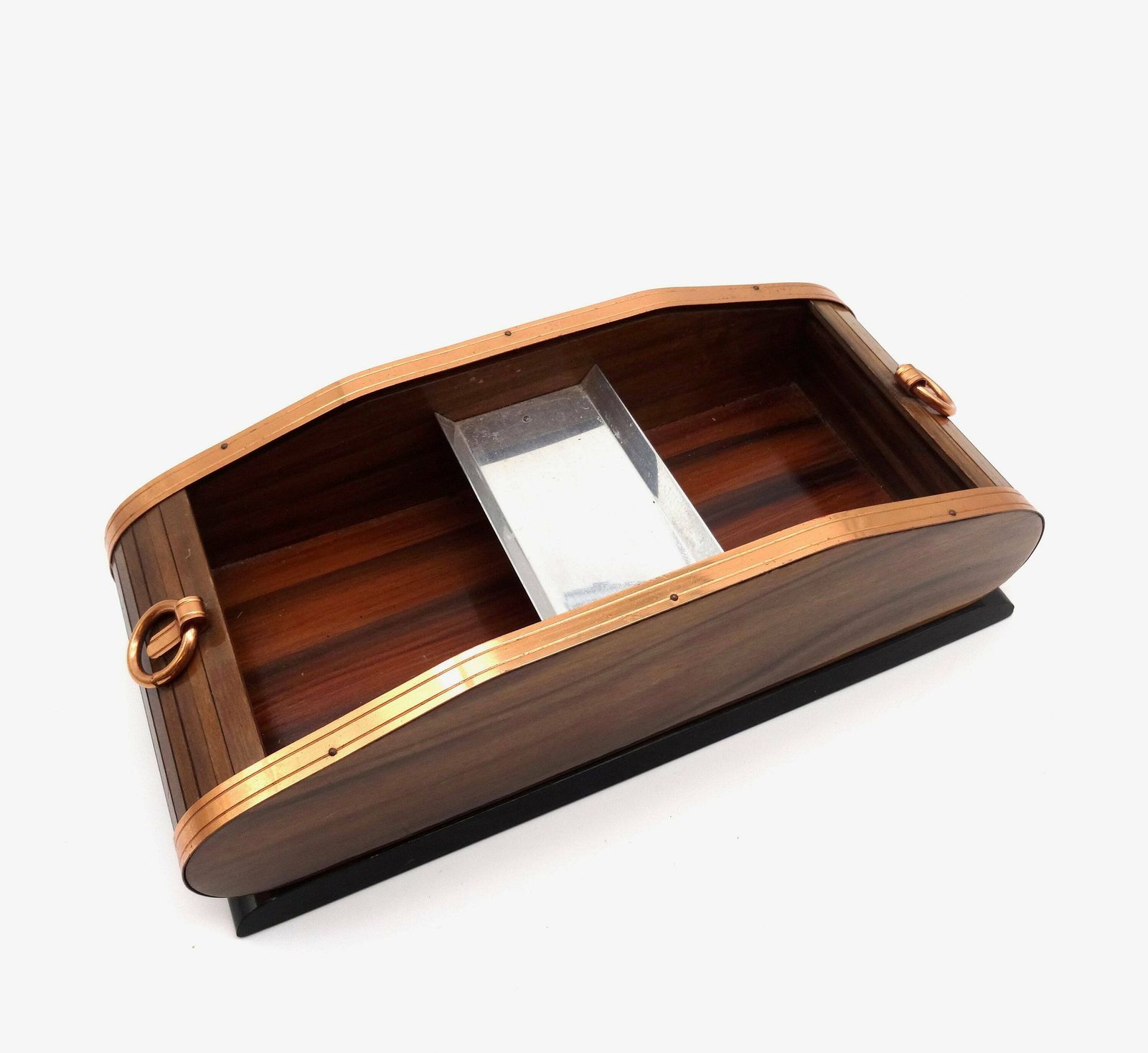 Bijzondere Art Deco Sieradendoos Met Dubbel Rolluik, Frankrijk, Ca. 1930 photo buy