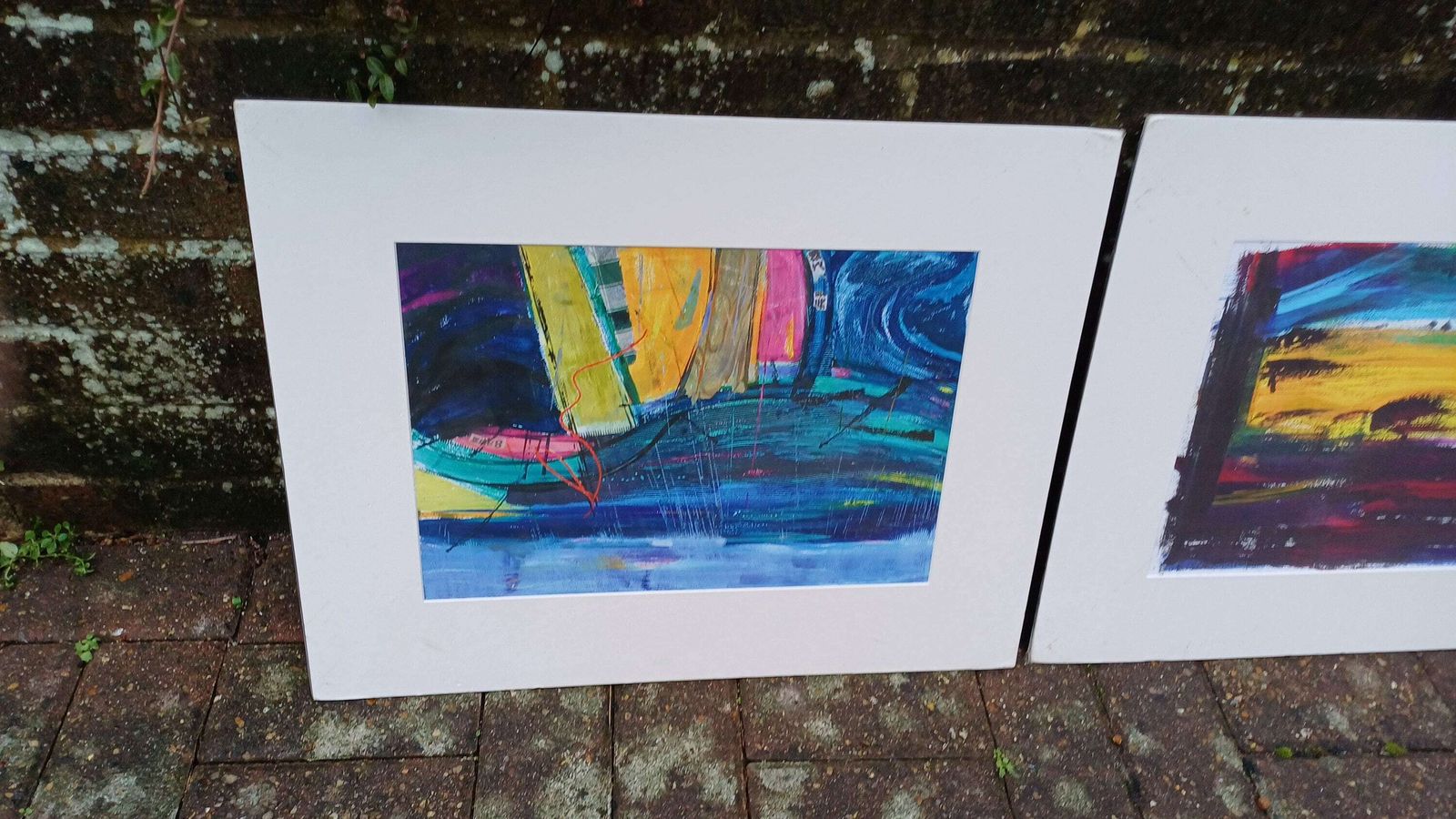Signed Prints By Dorothea Huntrods X 4   Kew, Riding Into Tuscany, Hampton Court   Giclee Prints, Mounted Ready To Frame photo furniture