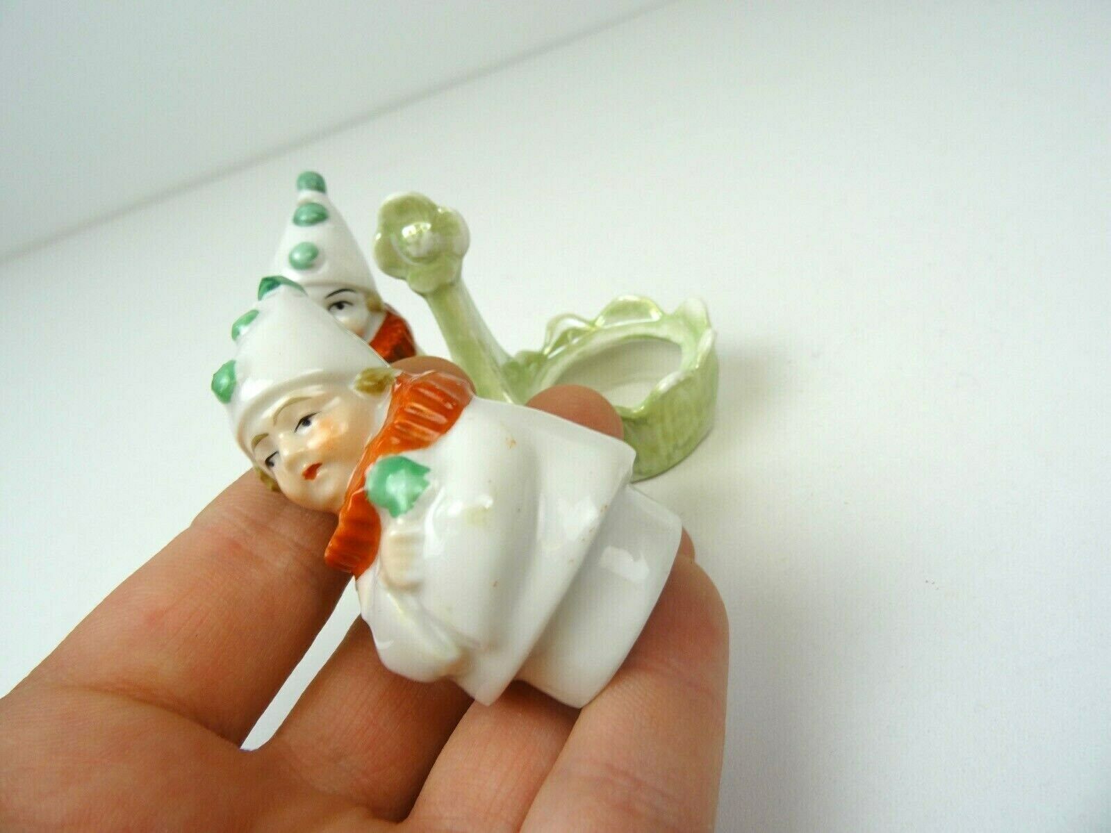 Rare Art Deco Clown Circus Salt & Pepper Shakers Germany 1930 photo Art