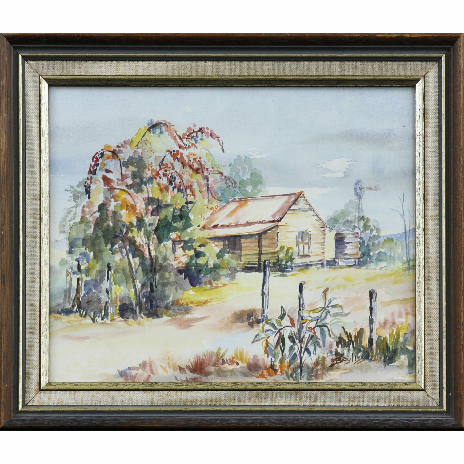Watercolour By Marie Bayliss. Titled "Near Westwood"