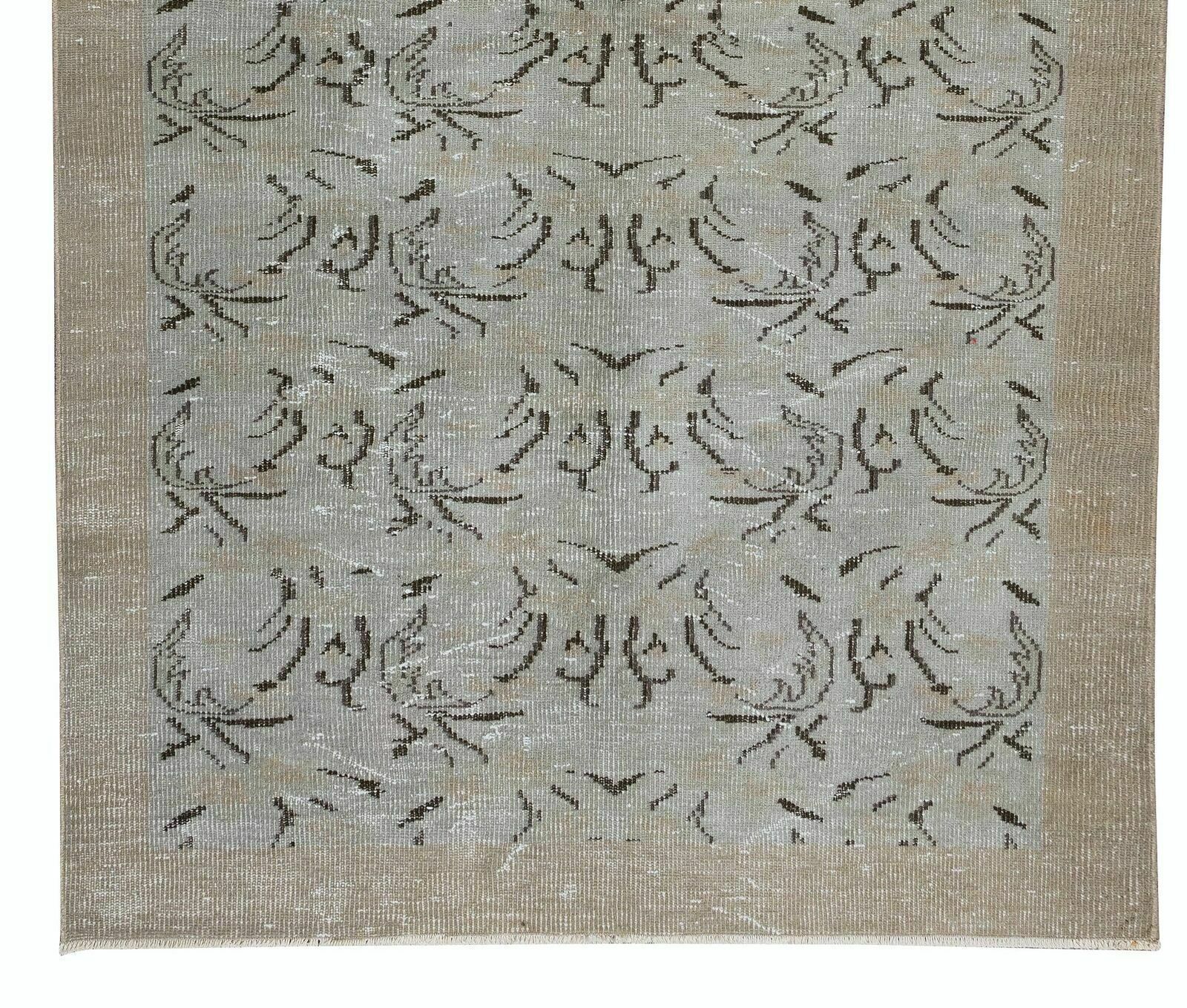 5.2x8.9 Ft Vintage Handmade Turkish Wool Area Rug For Living Room Decor photo 421.0