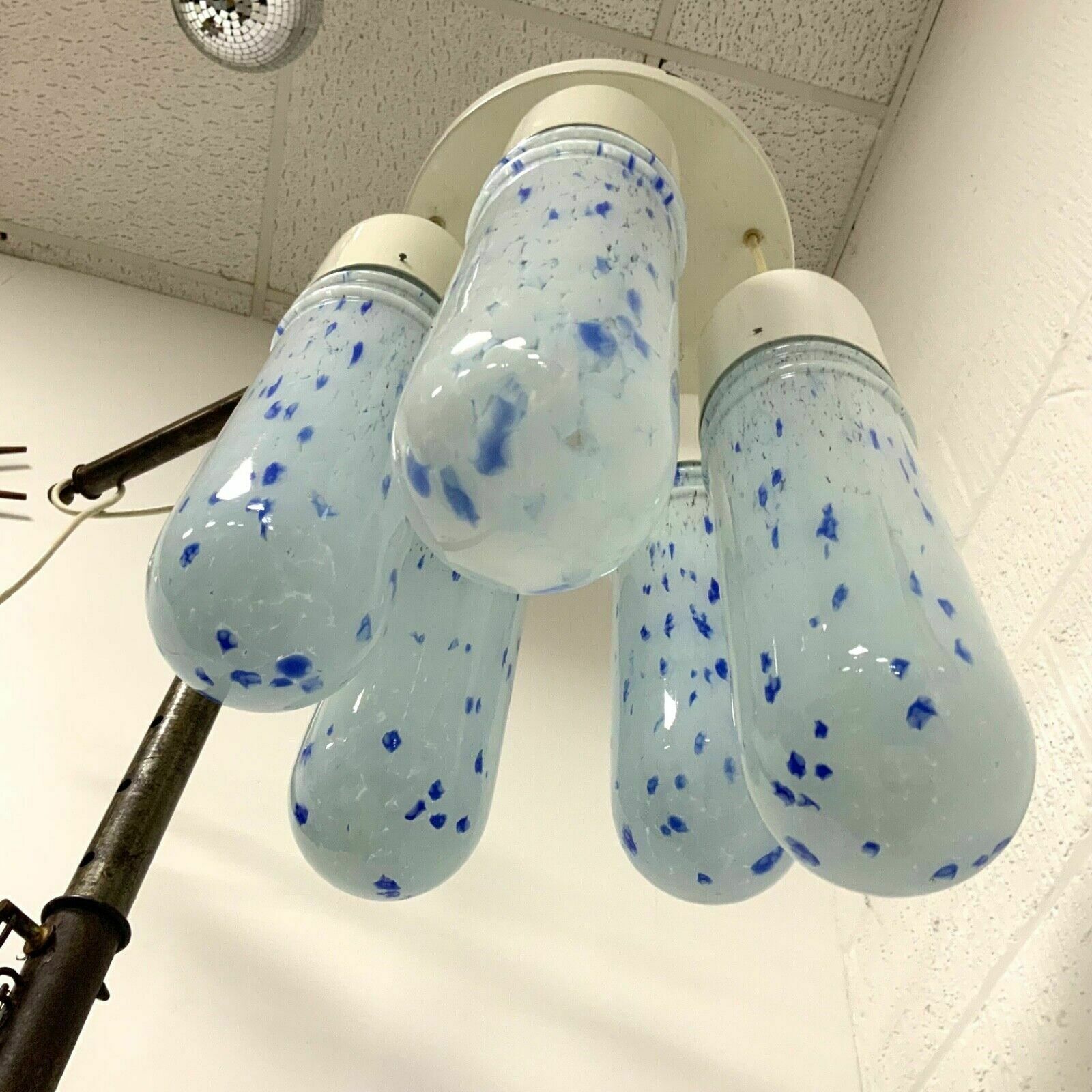 photo for sale Vintage Italian 1960’s Murano Glass Ceiling Pendant Light