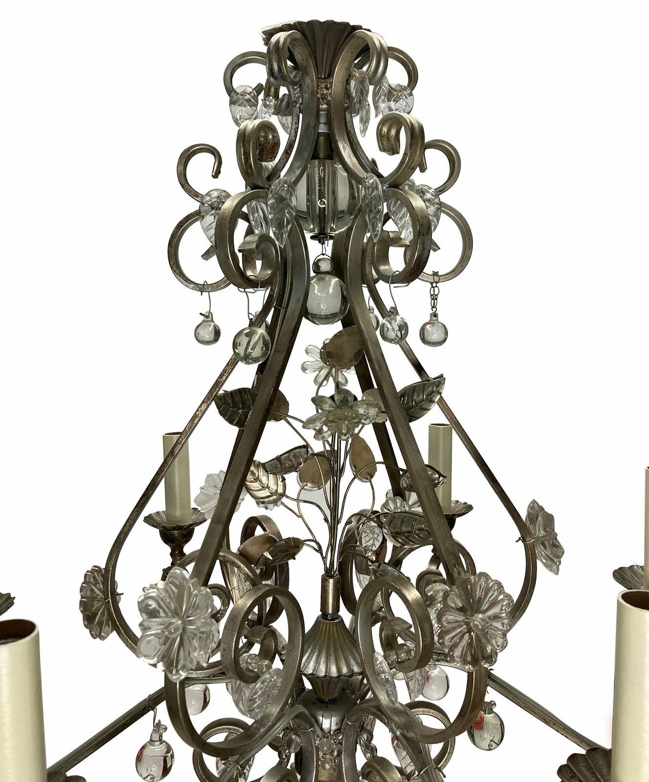 A Mid Century French Maison Bagues Style Chandelier photo Lighting