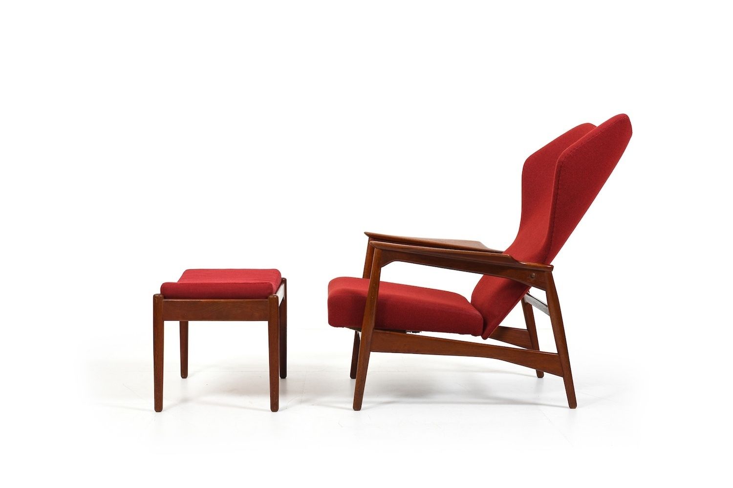 Ib Kofod Larsen Teak Cloud Master Reclinner Chair 1950s photo furniture