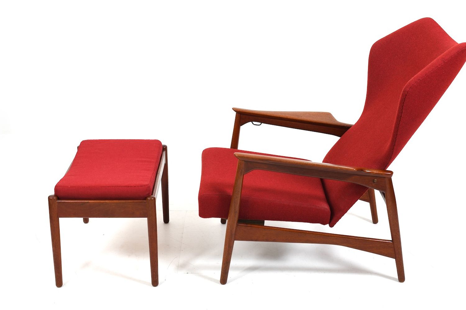Ib Kofod Larsen Teak Cloud Master Reclinner Chair 1950s photo for sale