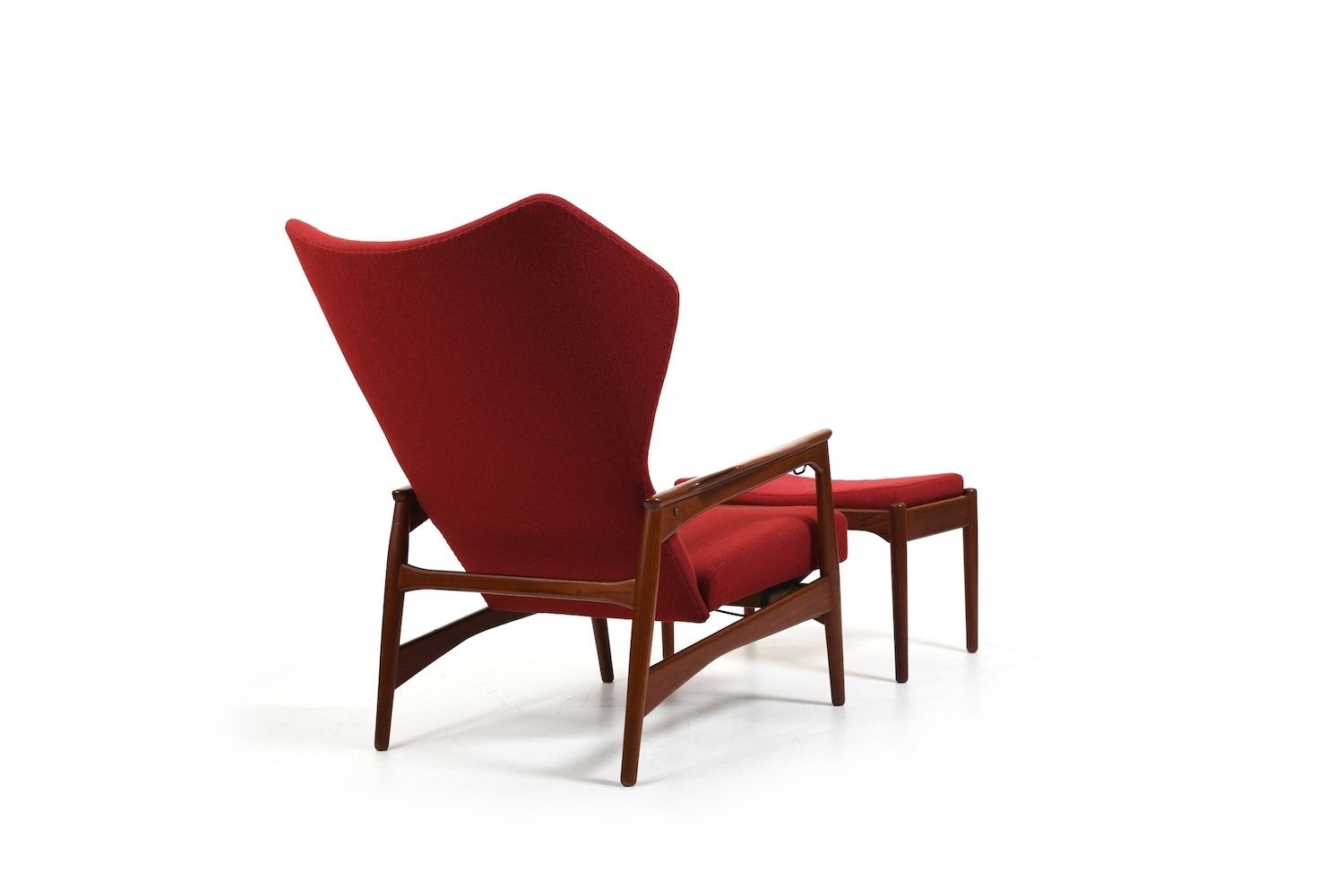Ib Kofod Larsen Teak Cloud Master Reclinner Chair 1950s photo vintage