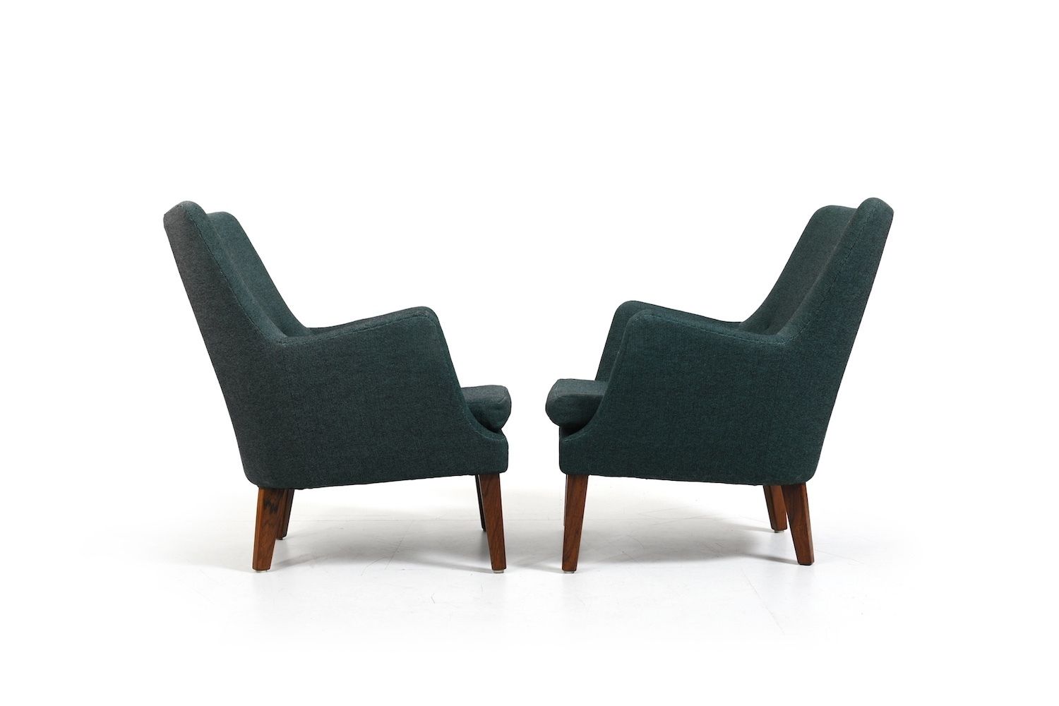 Furniture Rare Pair Of Av 53 Easychairs By Arne Vodder 1953 photo