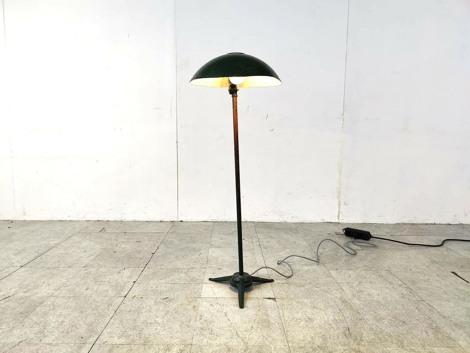 Industrial Metal Floor Lamp, 1970s photo Lighting