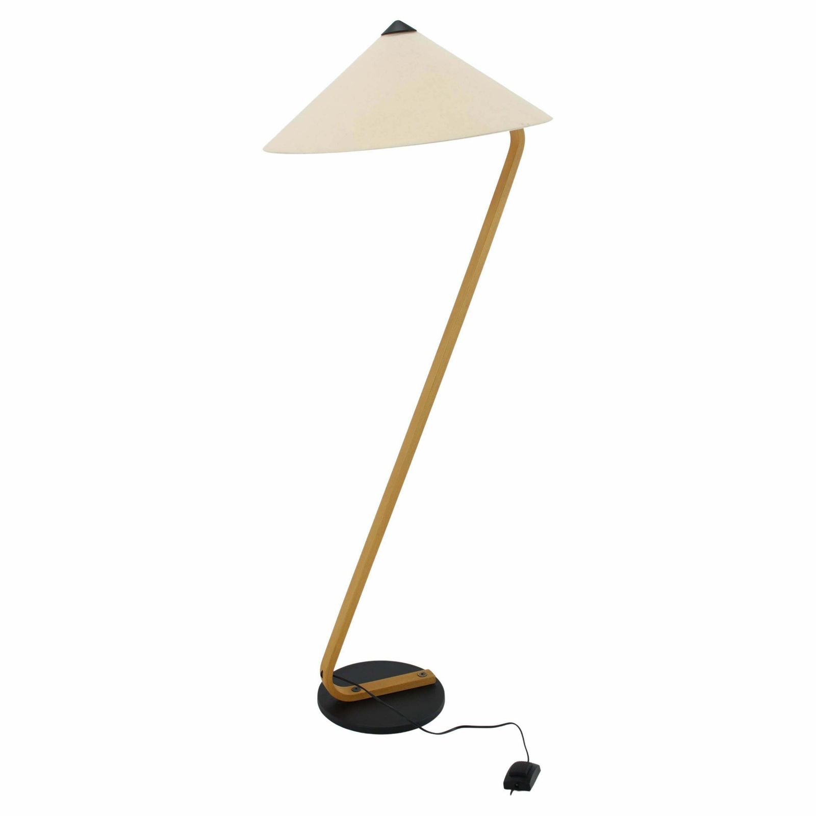 1970s Rare Mads Caprani Bentwood Floor Lamp, Denmark