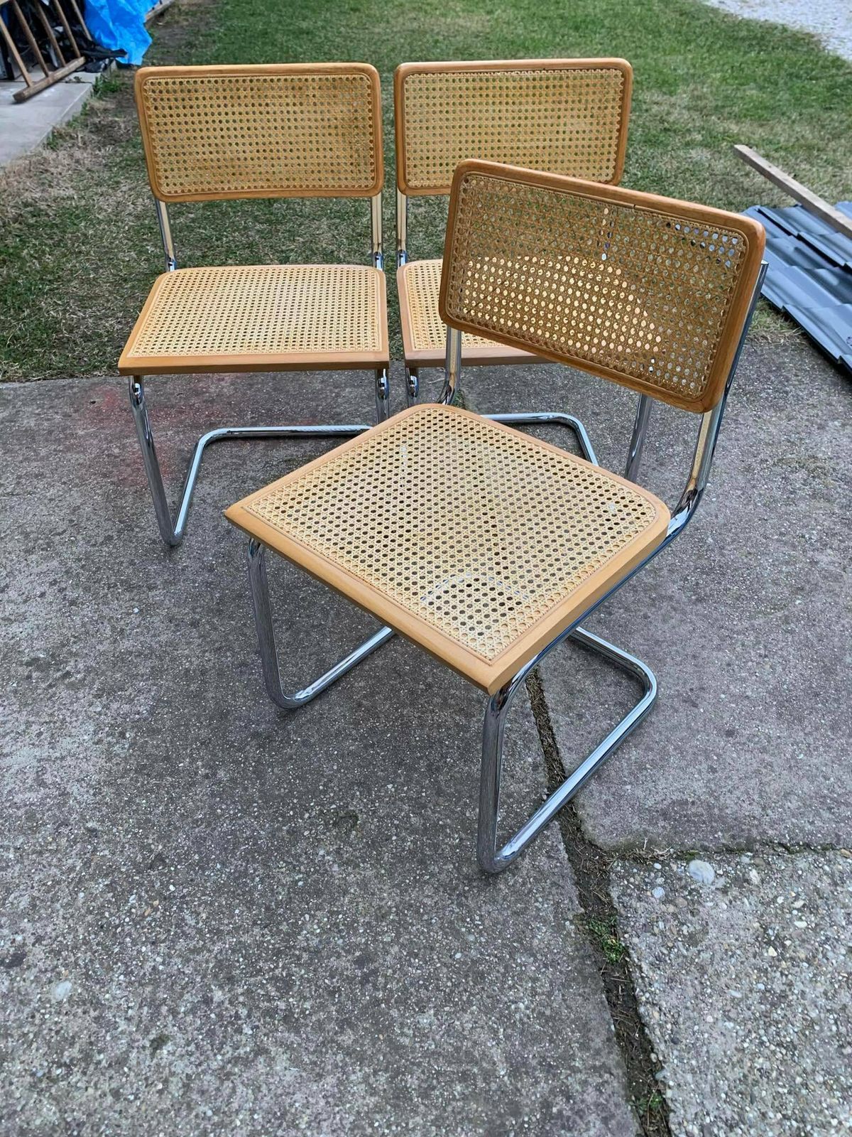 6 Mid Century Modern Italian Marcel Breuer B32 Cesca Chairs photo furniture