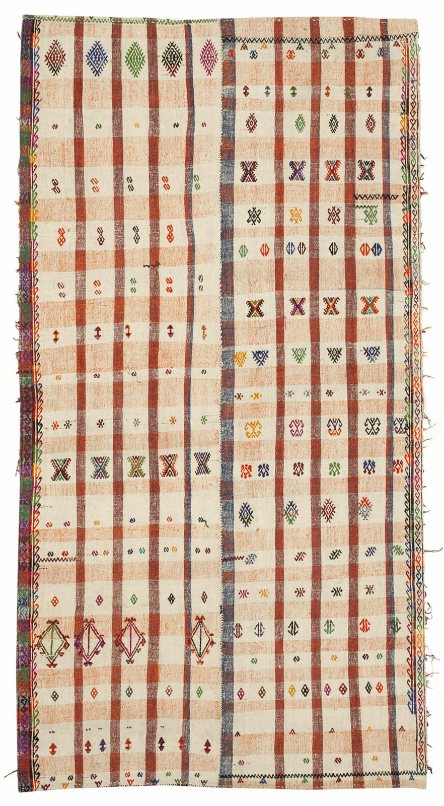 5x9 Orange Oriental Kilim Rug   23486