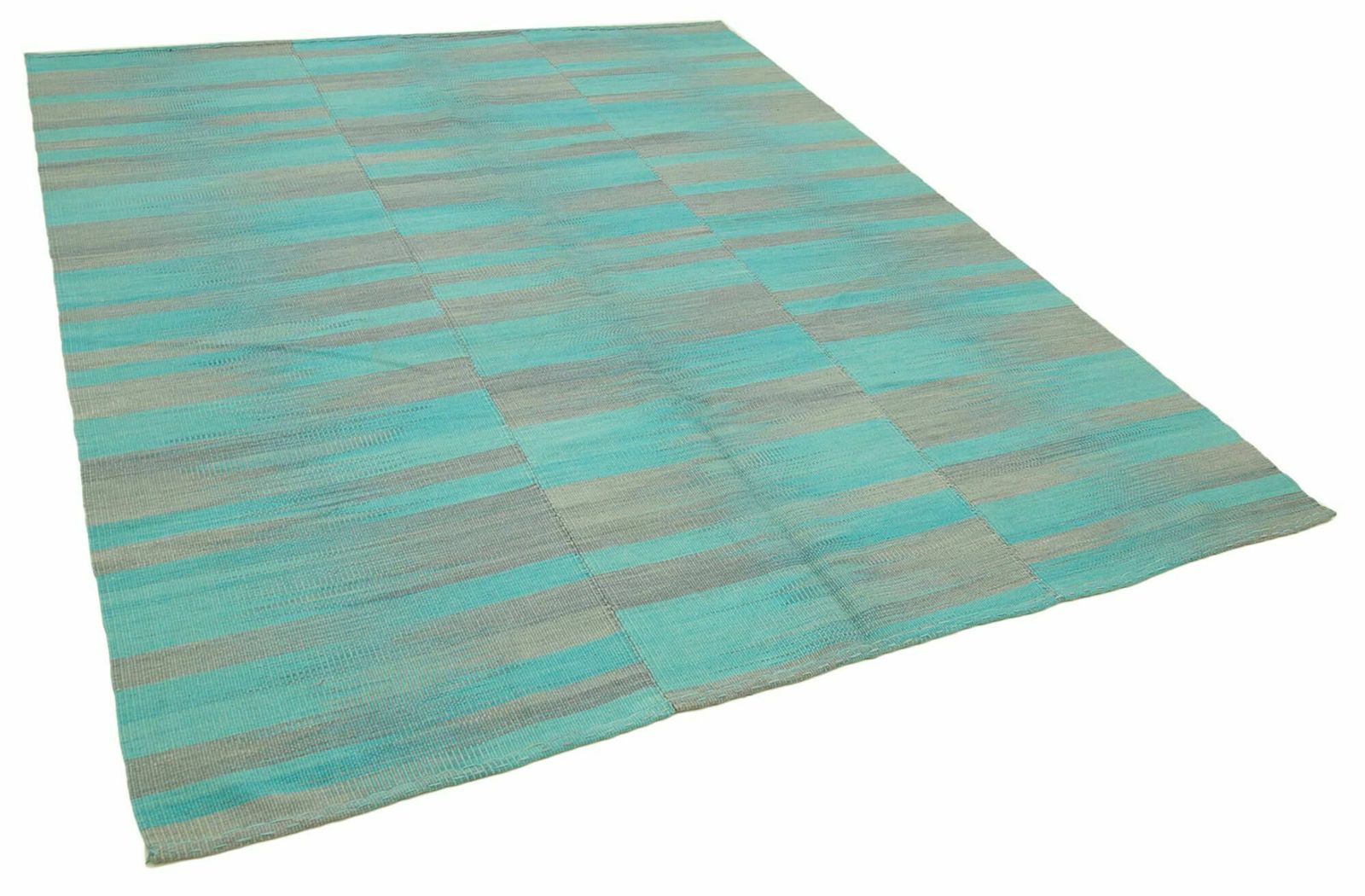 7x8 Turquoise Contemporary Kilim Rug   37547 photo furniture