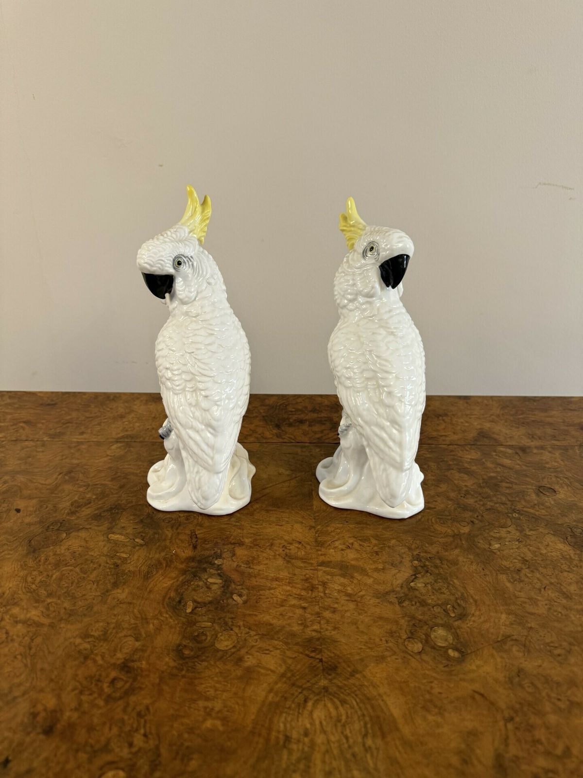 Elegant Pair Of Mid Century Cockatoos By T.J Jones photo vinterior