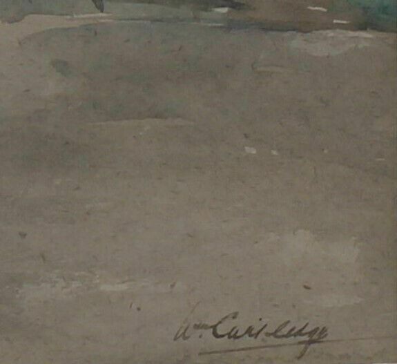 Watercolour By William Cartledge. Garden Scene photo for sale