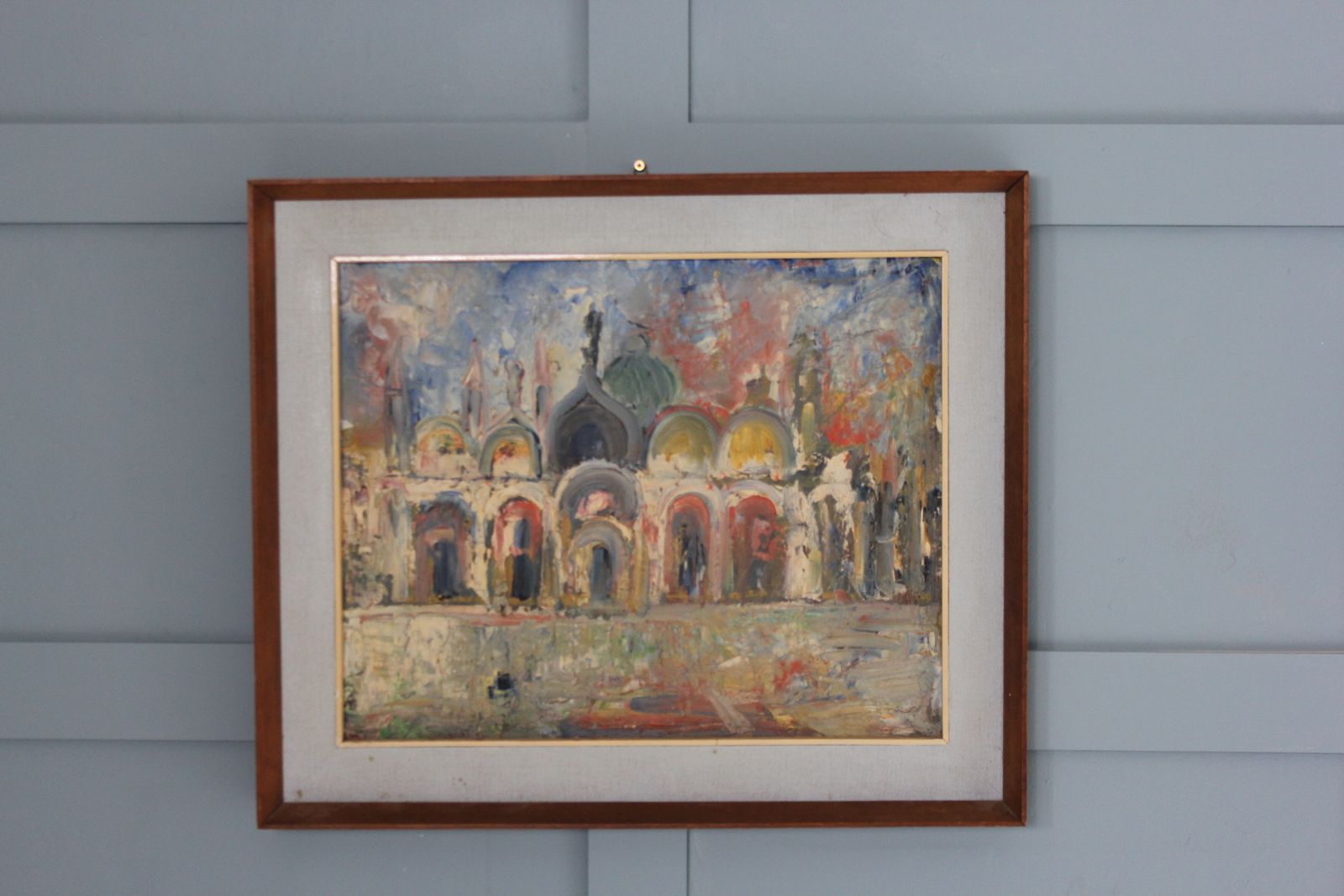 photo furniture Vintage Midcentury Venetian Painting By Emanuele Cappello