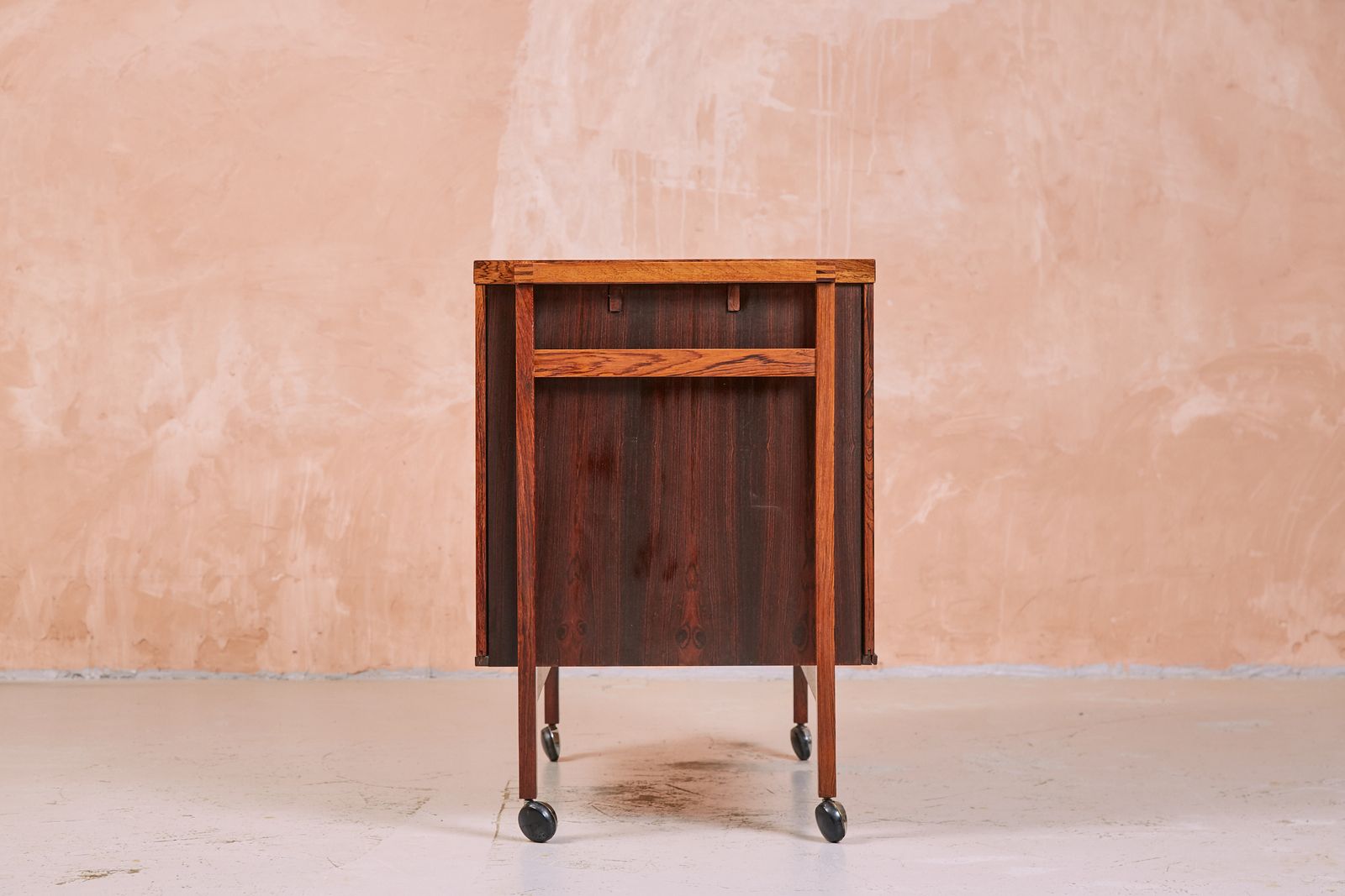 Mid Century Danish Modern Rosewood Bar Cart Trolley By Niels Erik Glasdam Jensen, Denmark, 1964 photo furniture