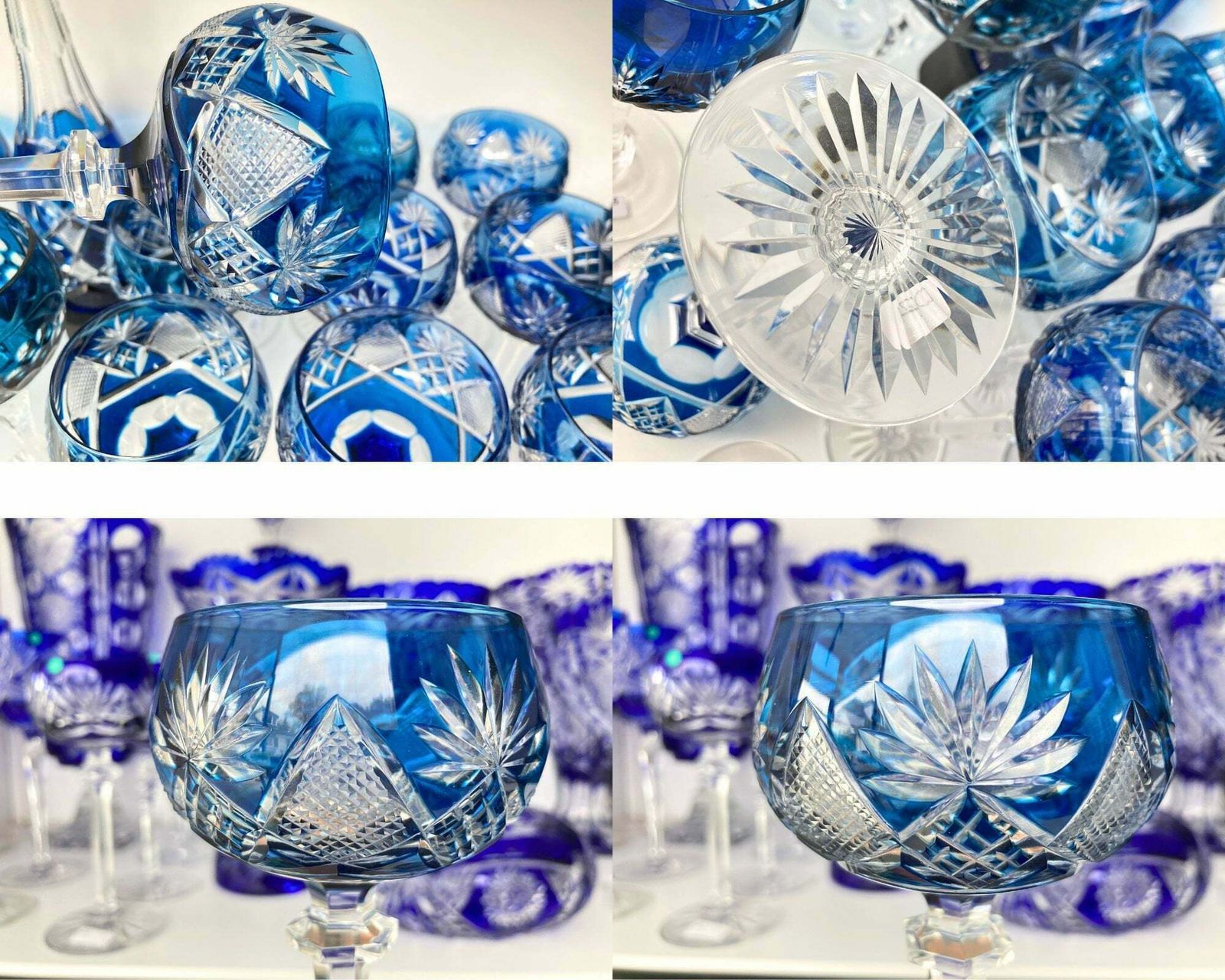 Val Saint Lambert Berncastel | 6 Stuks | Aquamarijn, Petrol, Kings Blue photo Woonaccessoires