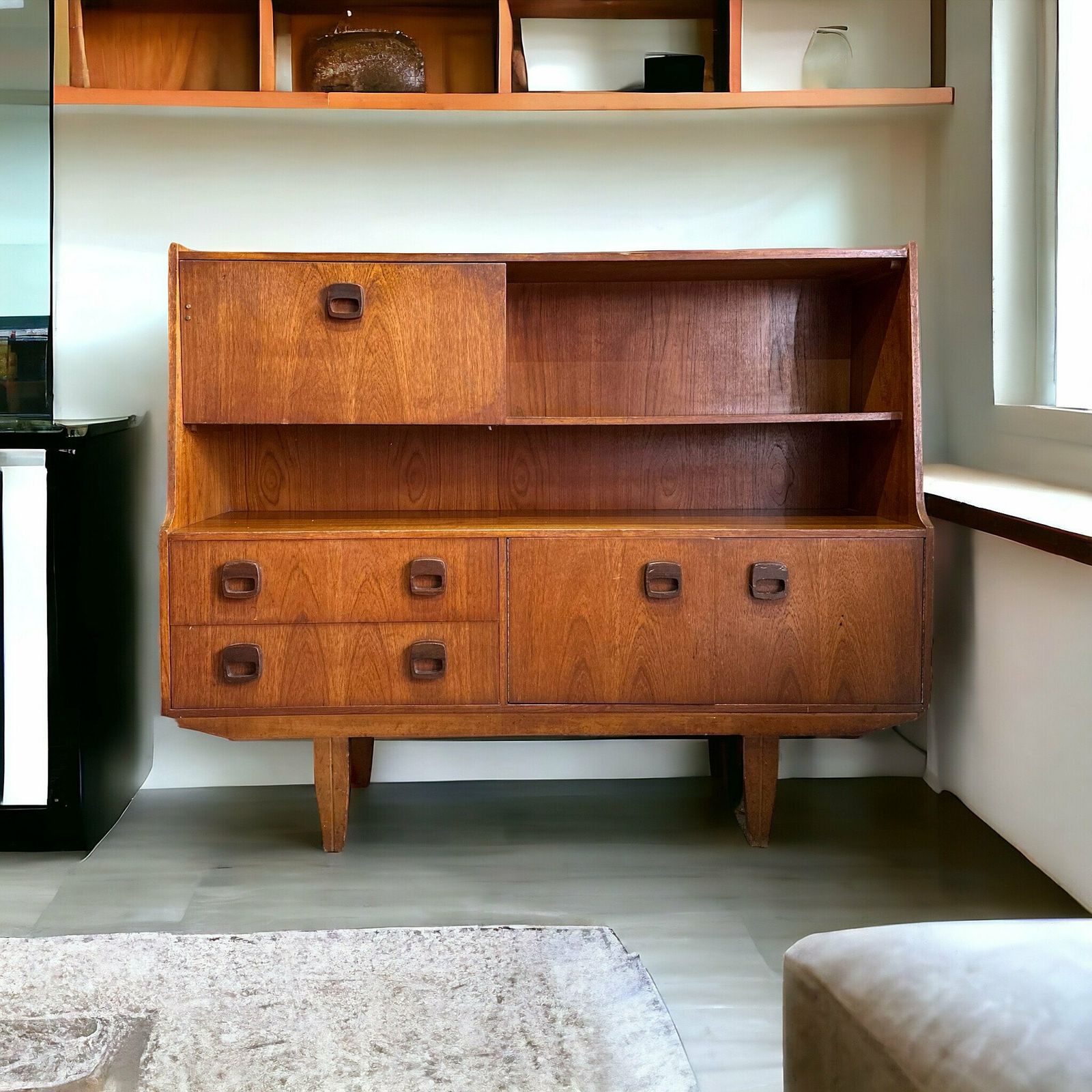Ideal Home Exhibit Midcentury Sideboard Credenza Cocktail Bar 1960s Danish Style photo Furniture