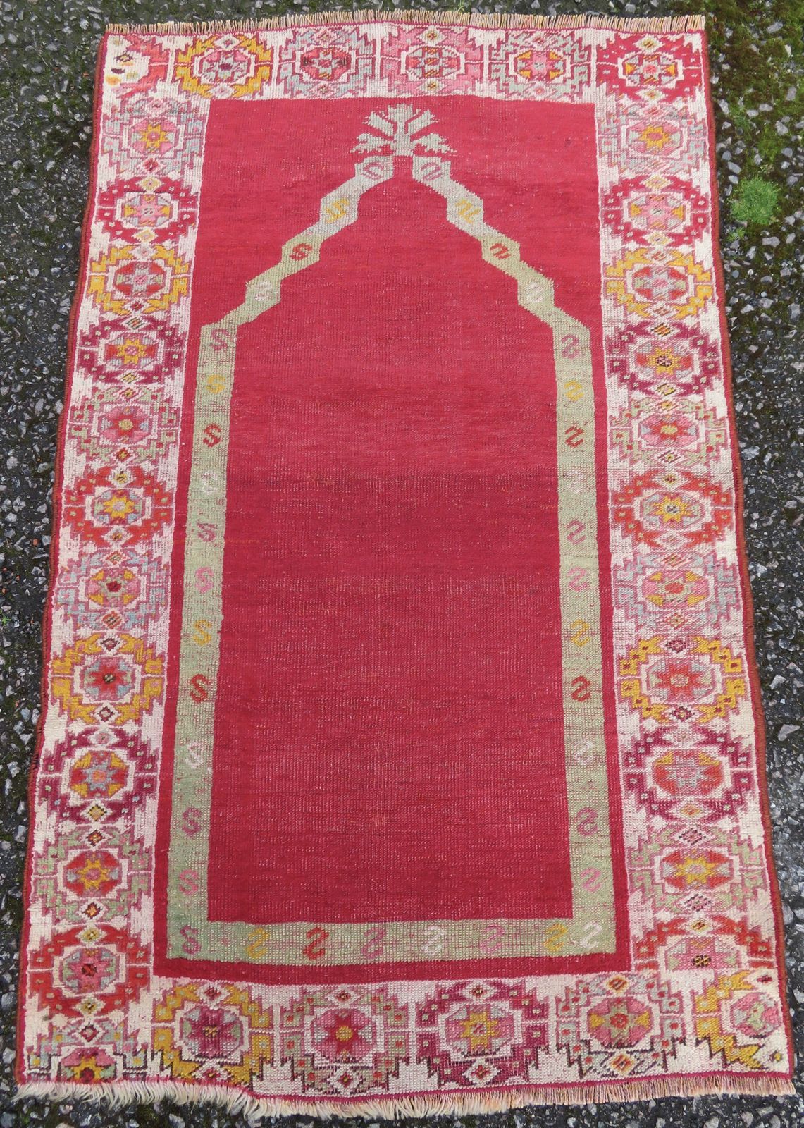 First Half 19th Century Turkish Konya Prayer Rug. Central Anatolia 150cm X 94cm.