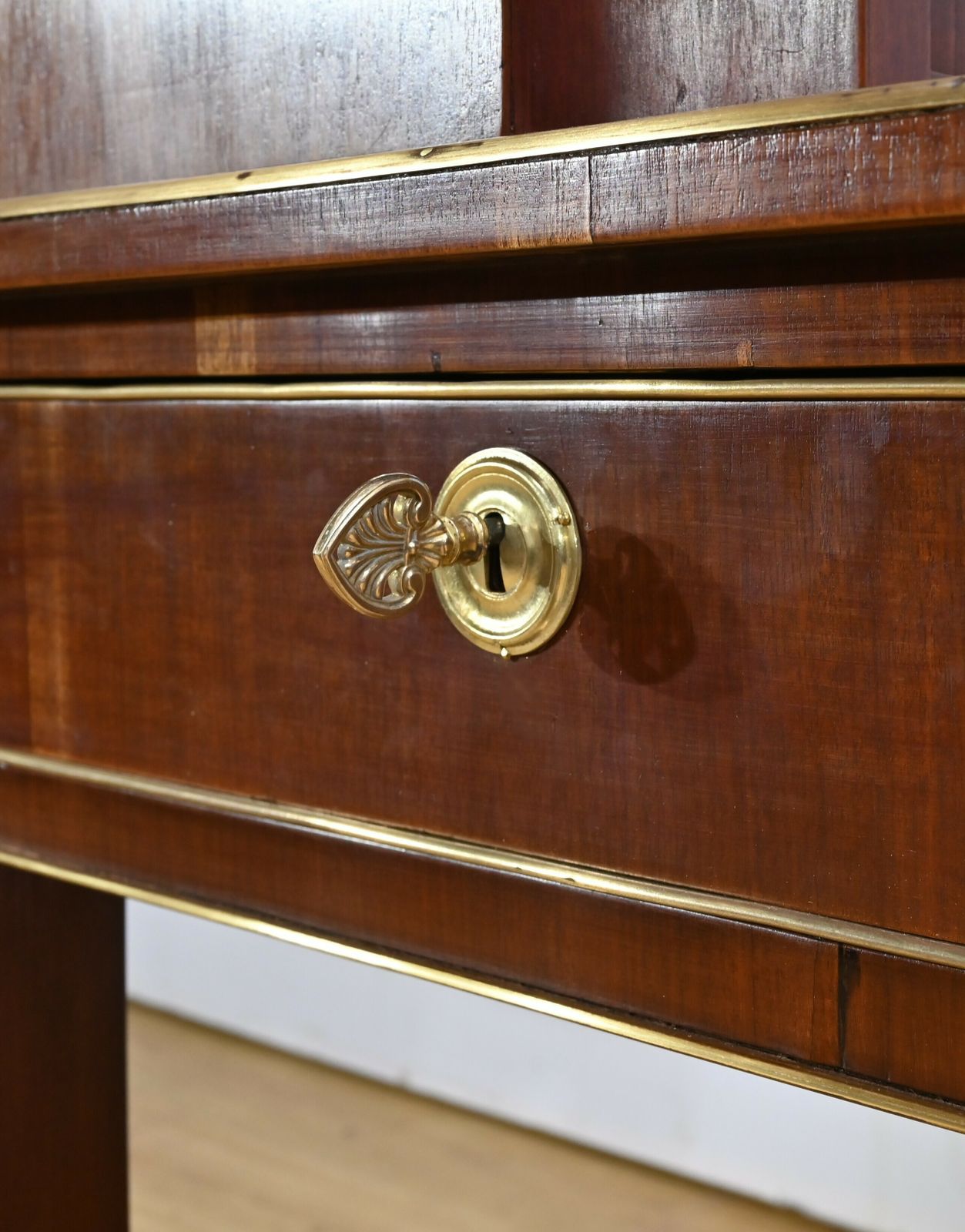 Furniture Mahogany Cartonnier Desk, Directoire Period – Early 19th Century photo