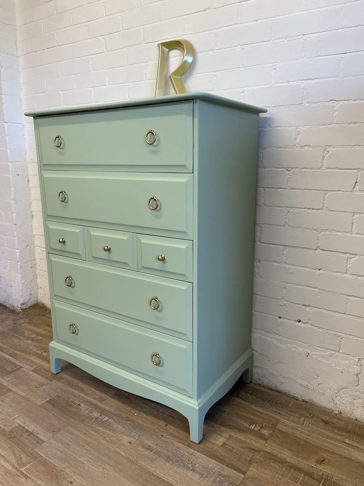 photo for sale Stag Minstrel Tallboy In Whirlybird Green
