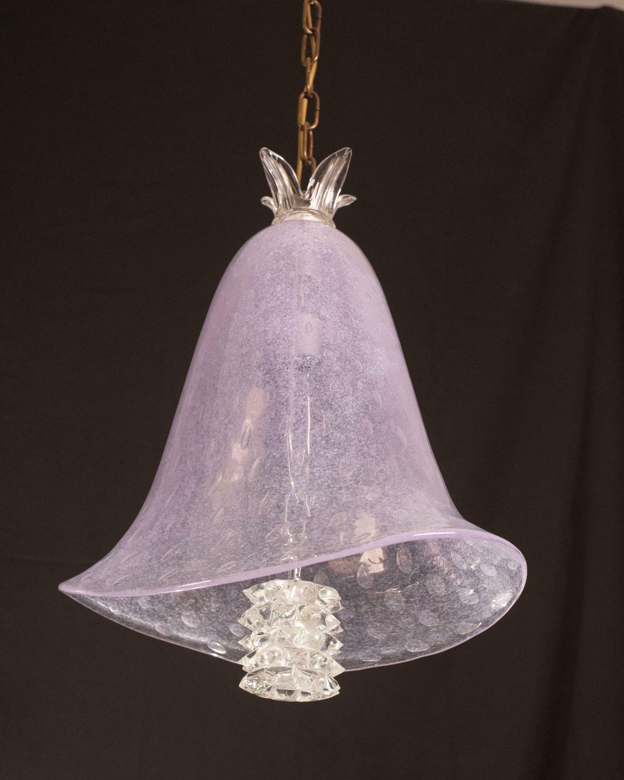 photo furniture Elegant Barovier E Toso Lantern In Bubble Glass With A Rostrato Glass Element
