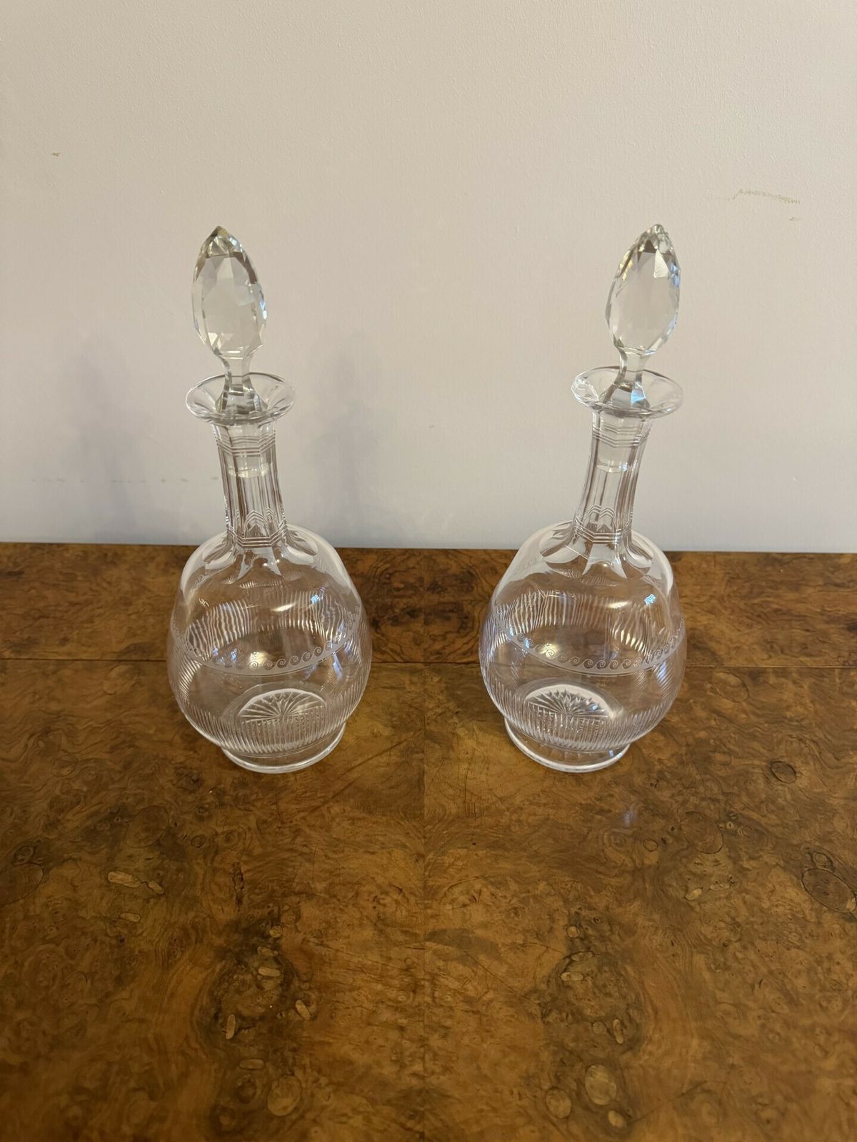 Stunning Pair Of Victorian Decanters