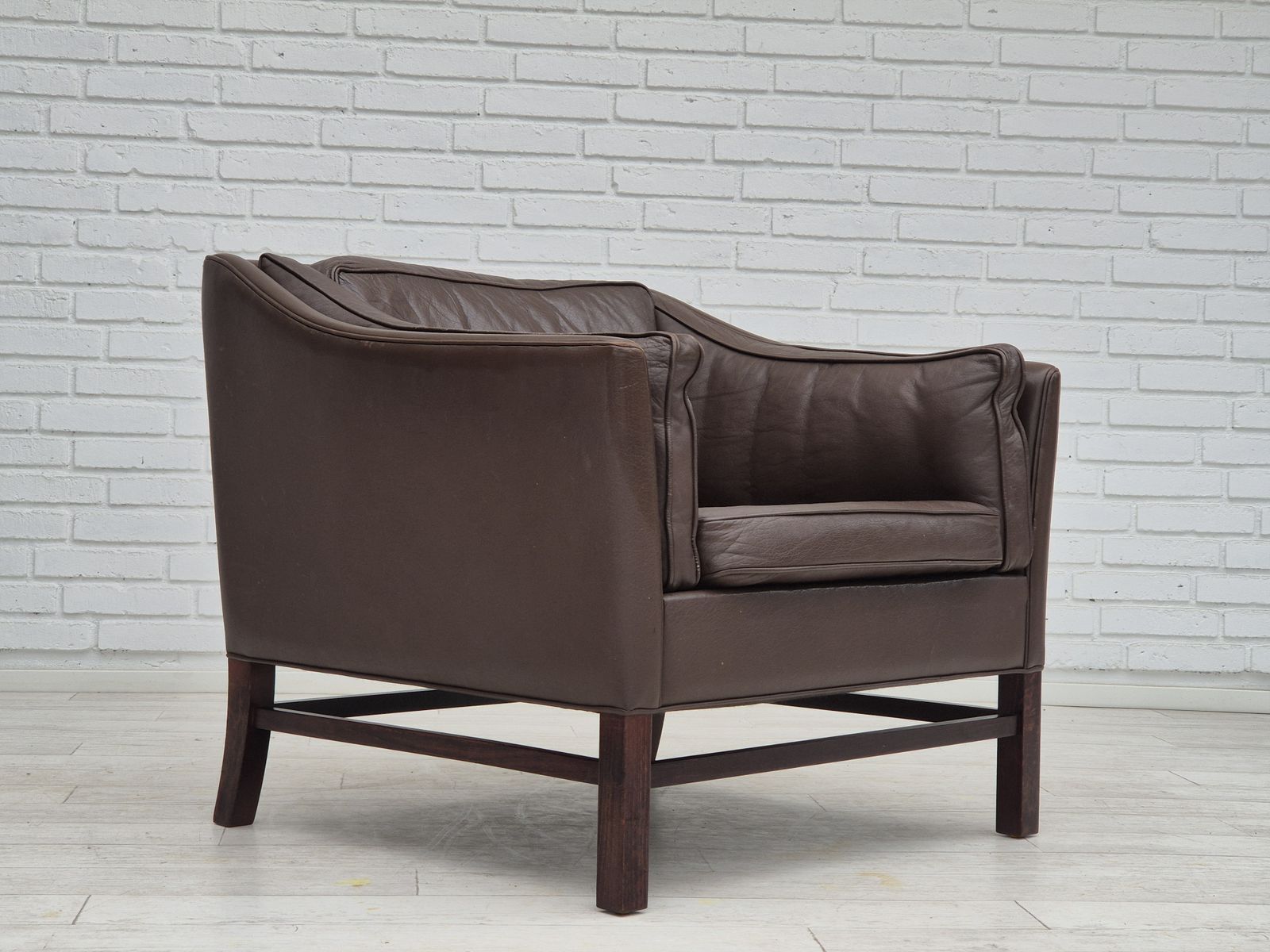 Ca. Jaren 1970, Deens Design Van Georg Thams Voor Grant Møbelfabrik, Loungestoel, Goede Staat. photo for sale