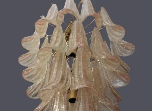 Mid Century Murano Chandelier/Murano Lamp Dahlia/Italian Design Light 70's photo vinterior