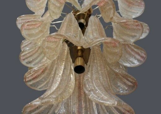 Mid Century Murano Chandelier/Murano Lamp Dahlia/Italian Design Light 70's photo vintage