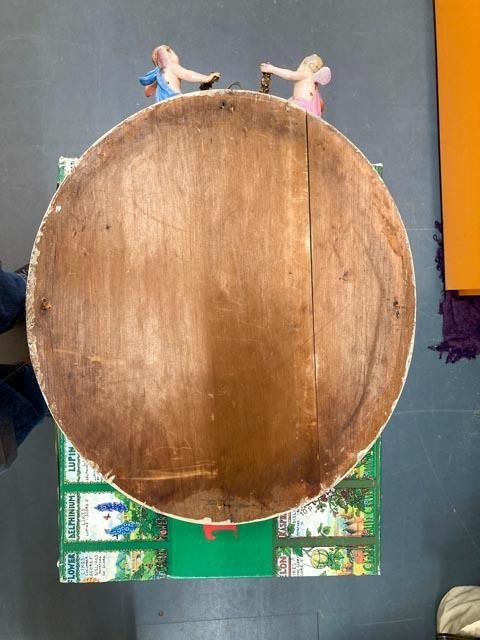 Antique Meissen Circa 1800's Wall Mirror In Original Condition! Very Rare!! photo for sale