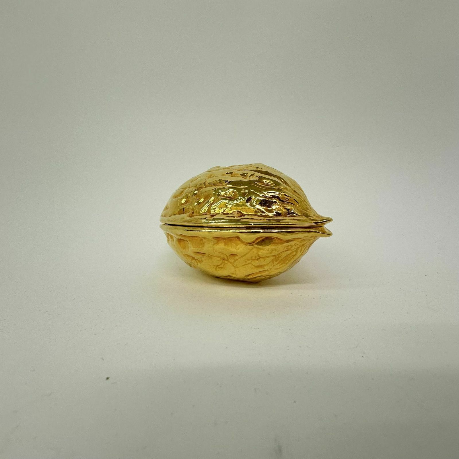 Vintage Gold Walnut Shaped Nut Cracker , 1970’s photo buy