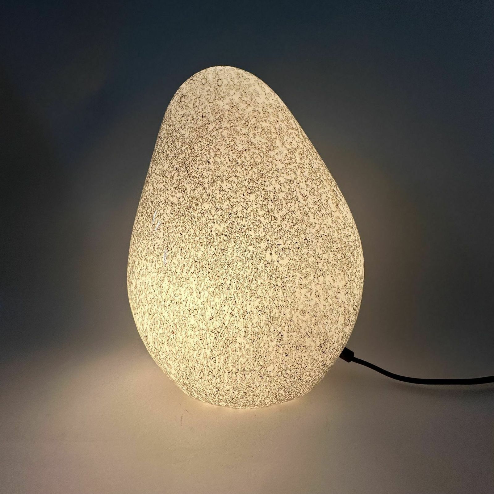 La Murrina Stone Glass Tafellamp, Jaren 1970 photo for sale