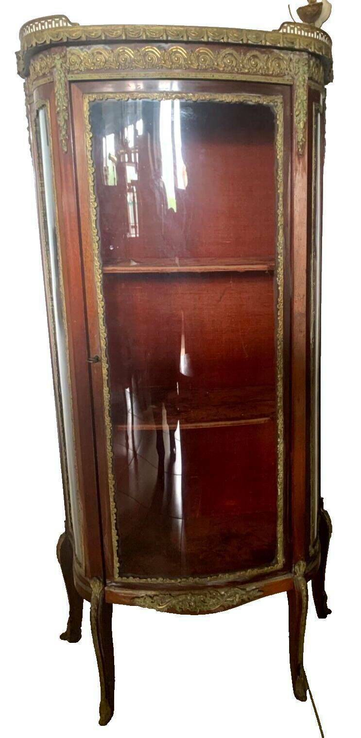Napoleon III Showcase In Mahogany And Chiseled Bronze 20th Century photo furniture