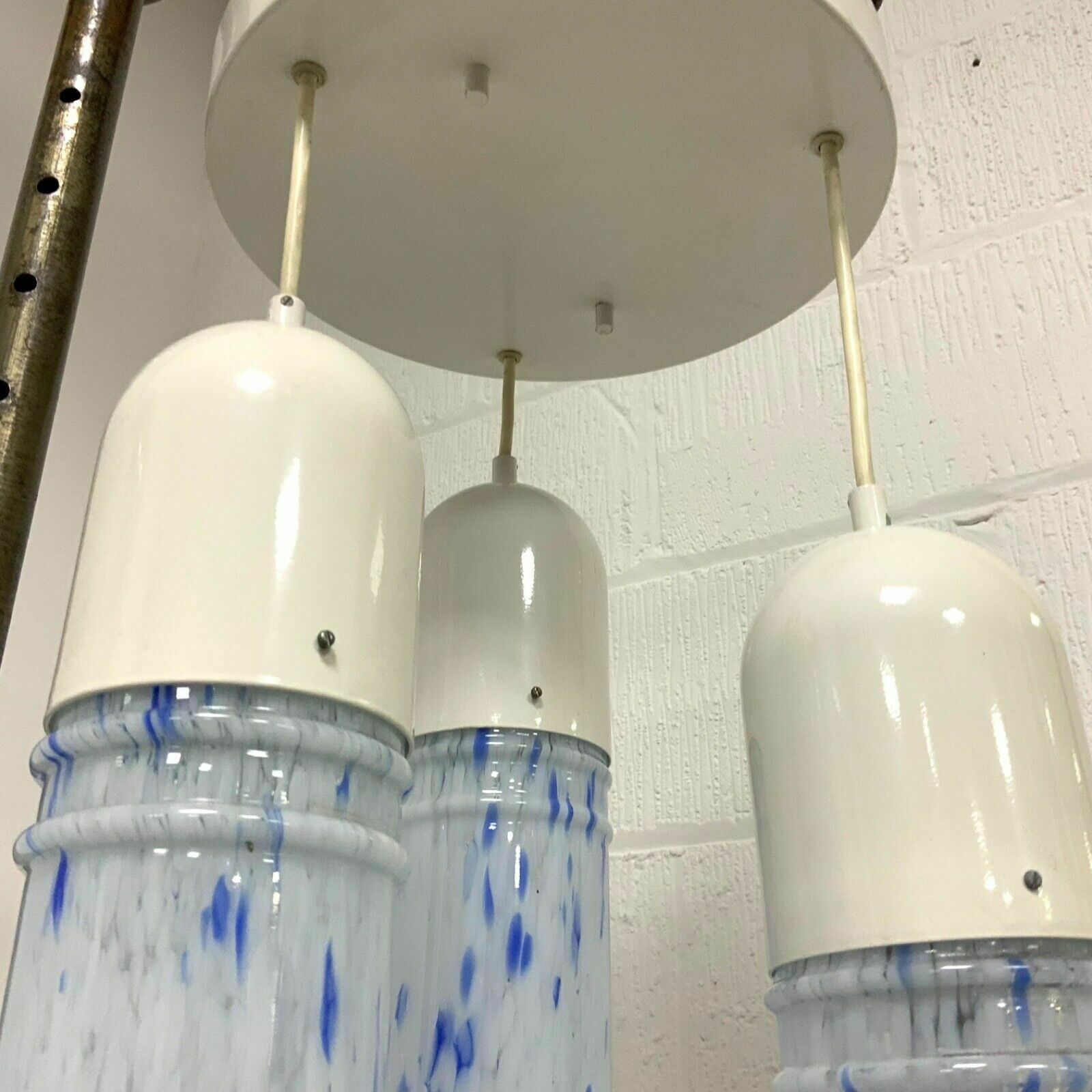 Vintage Italian 1960’s Retro Mid Century Murano Glass Ceiling Pendant Light photo vinterior