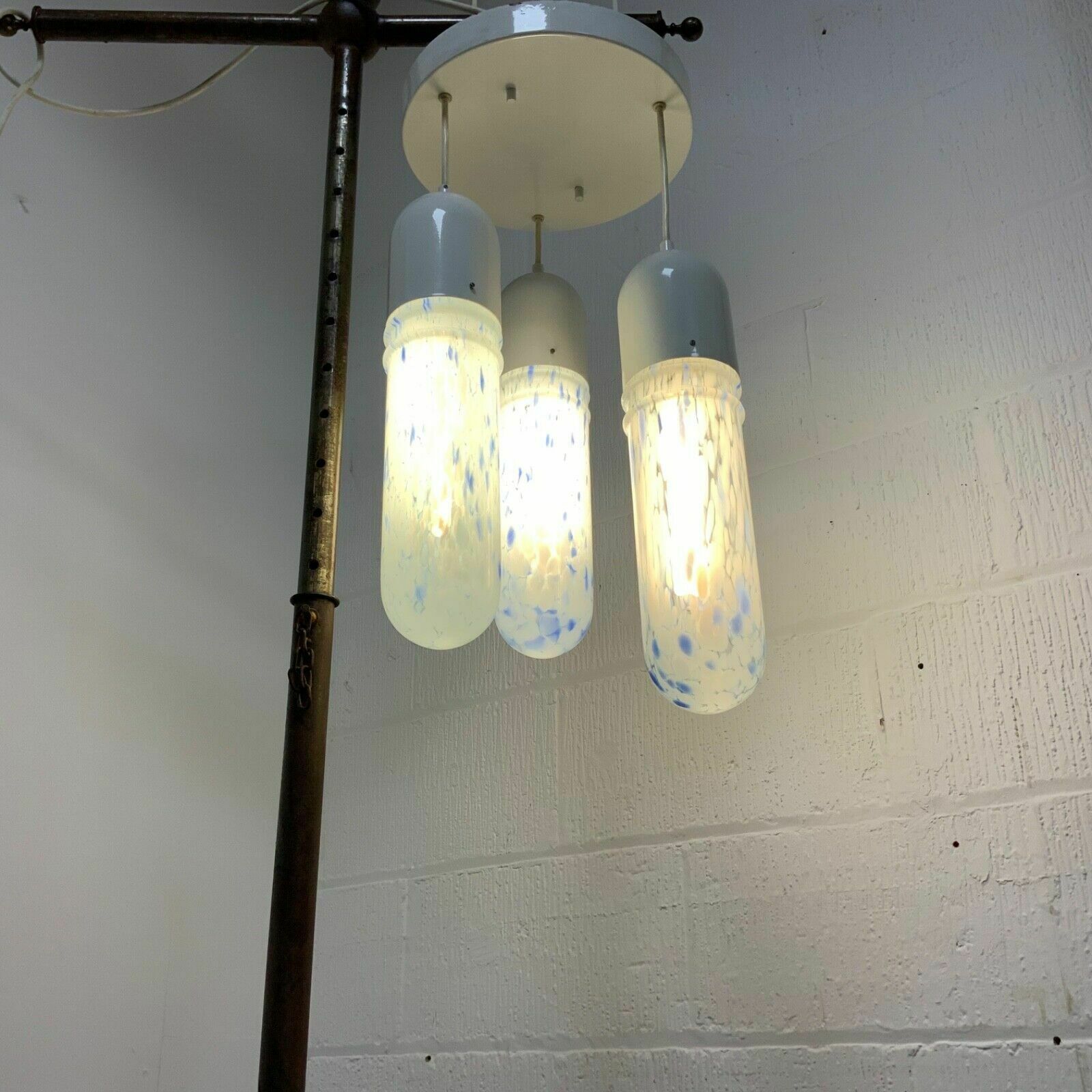 photo for sale Vintage Italian 1960’s Retro Mid Century Murano Glass Ceiling Pendant Light