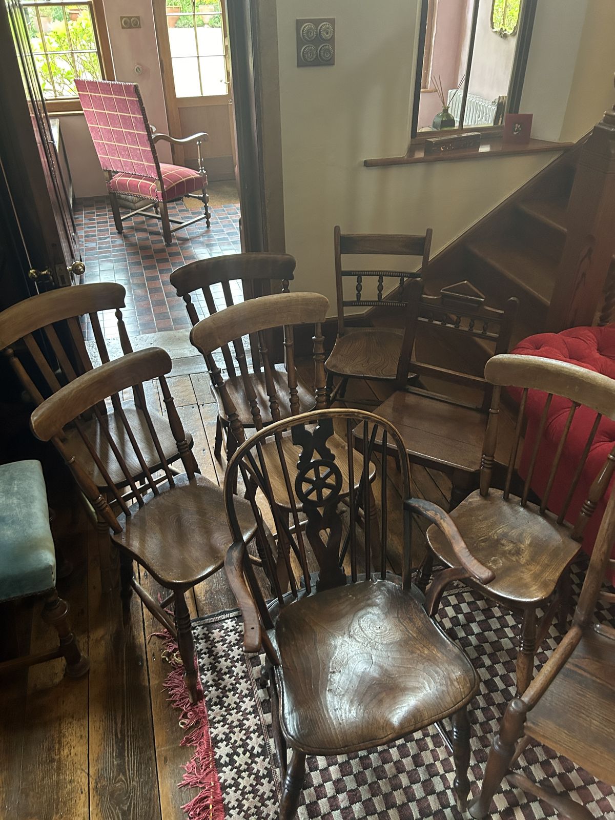 A Fine Collection Of Antique Country Dining Chairs photo vinterior
