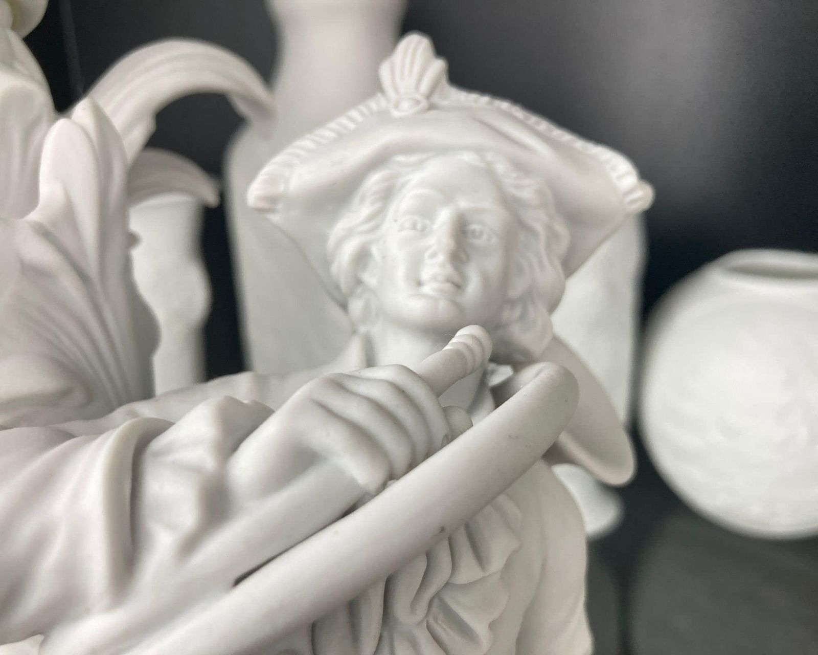 Biscuit Porcelain Figurine Lamp | Xxl | Made In Germany | Signed | 1pcs photo Lighting