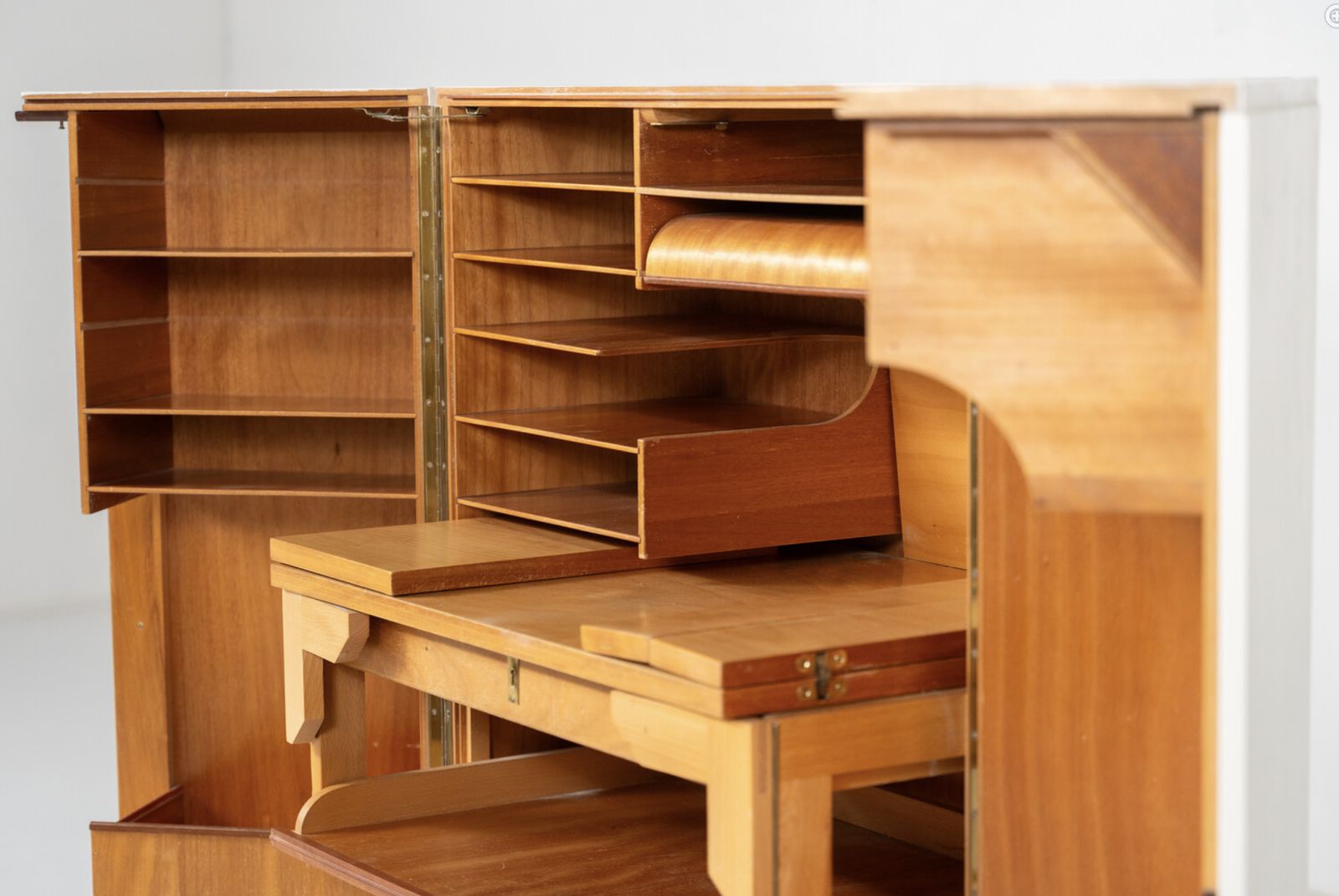 Mid Century Magic Box Desk By Mummenthaler & Meier, Switzerland, 1955 photo vintage