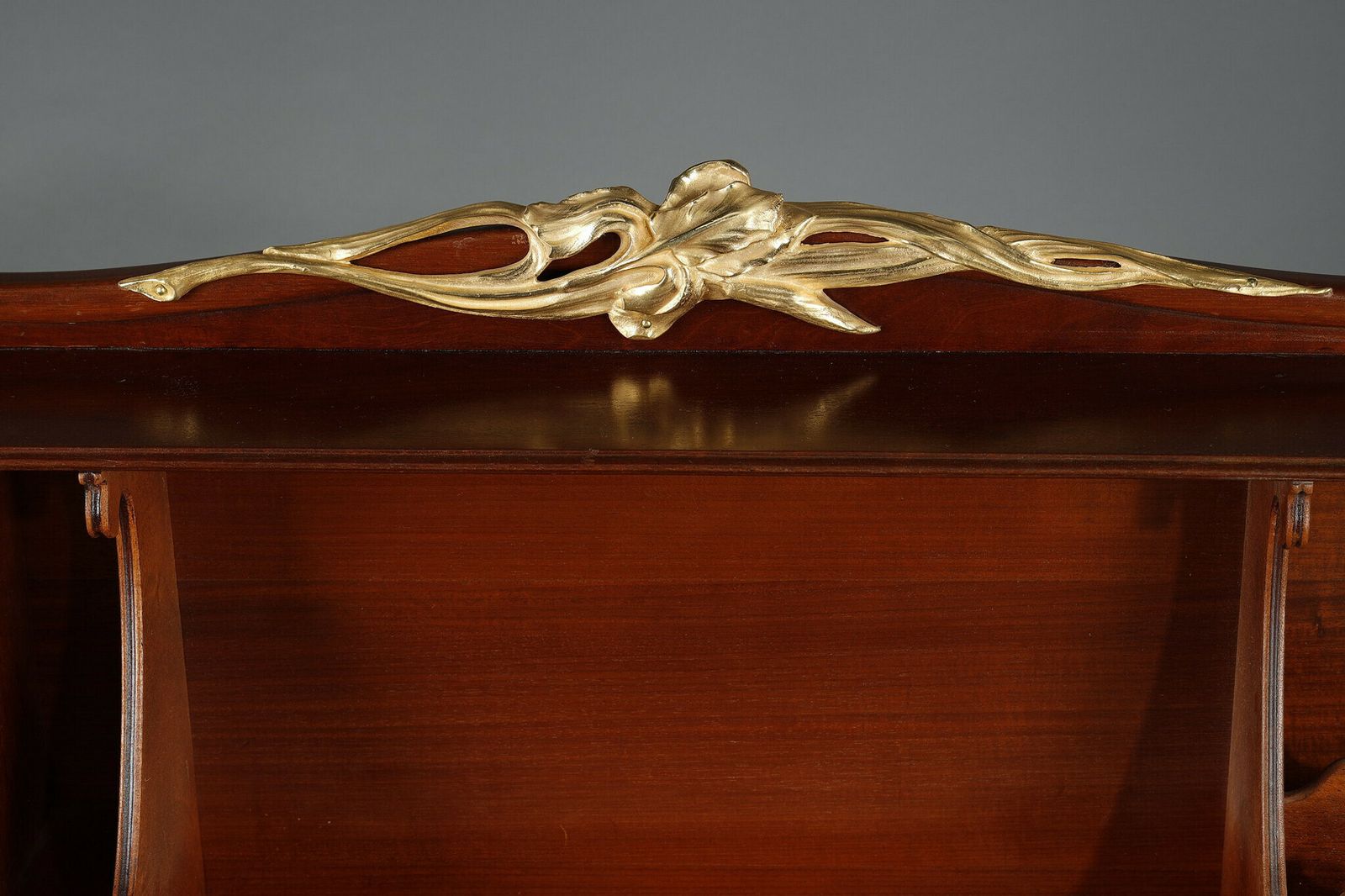 photo furniture Art Nouveau Mahogany And Mahogany Veneer Stepped Desk