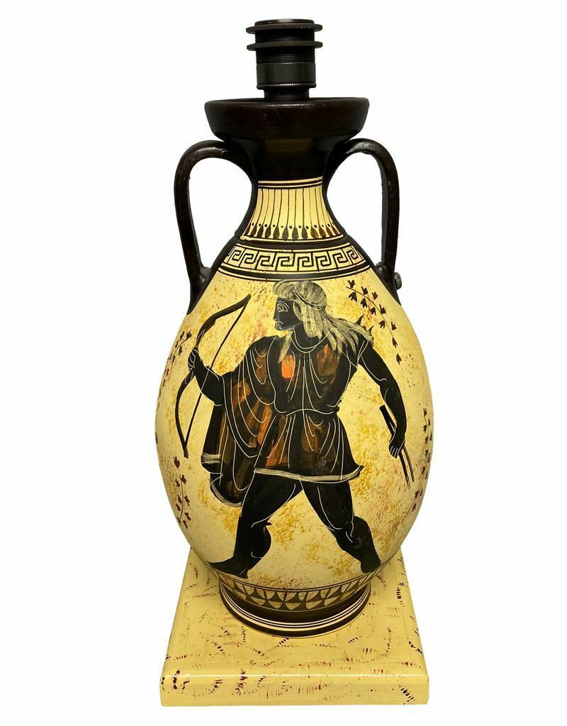 A Pair Of Mid Century Krater Vase Lamps photo for sale