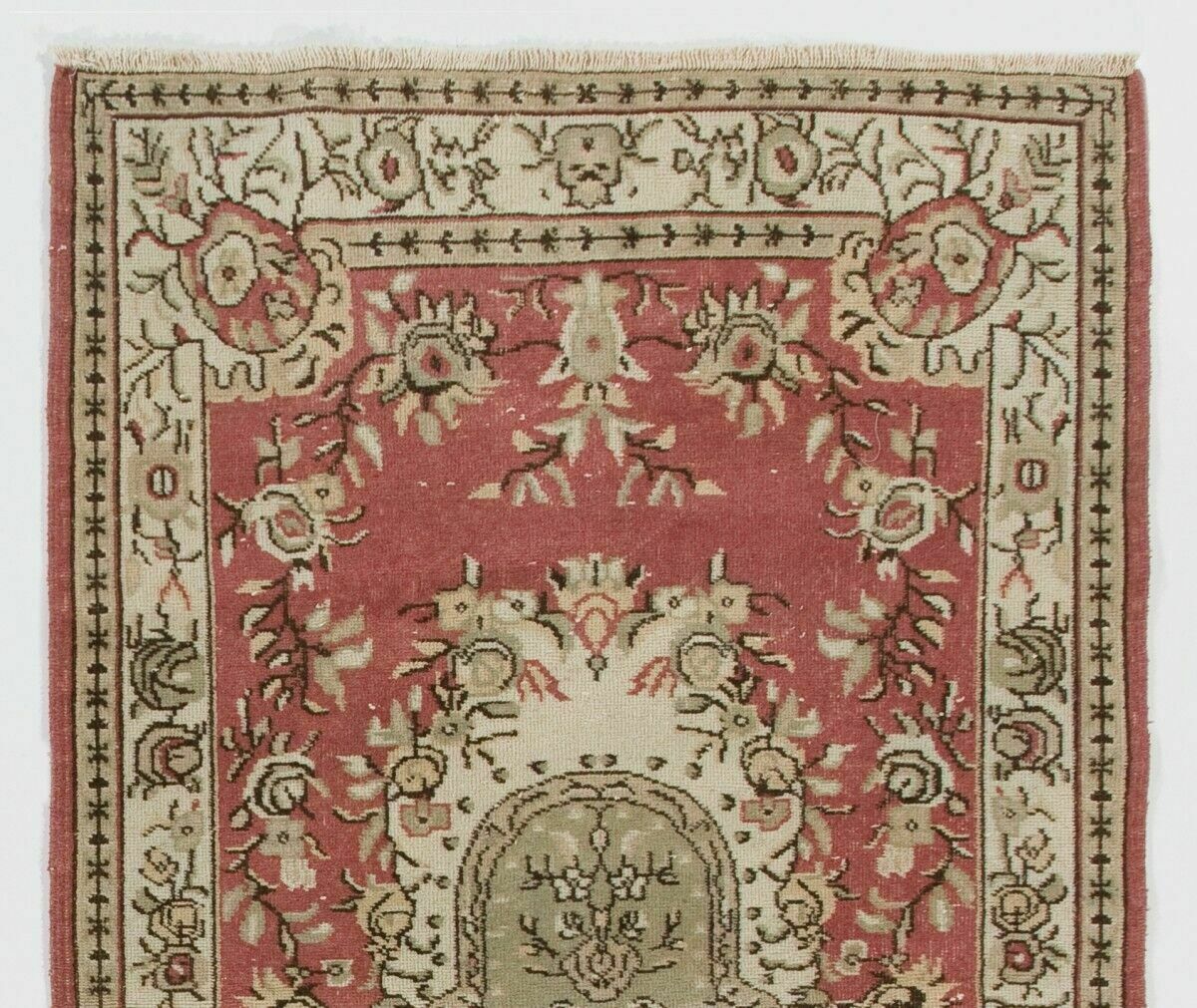 Vintage Anatolian Village Rug. Traditional Wool Oriental Rug photo furniture